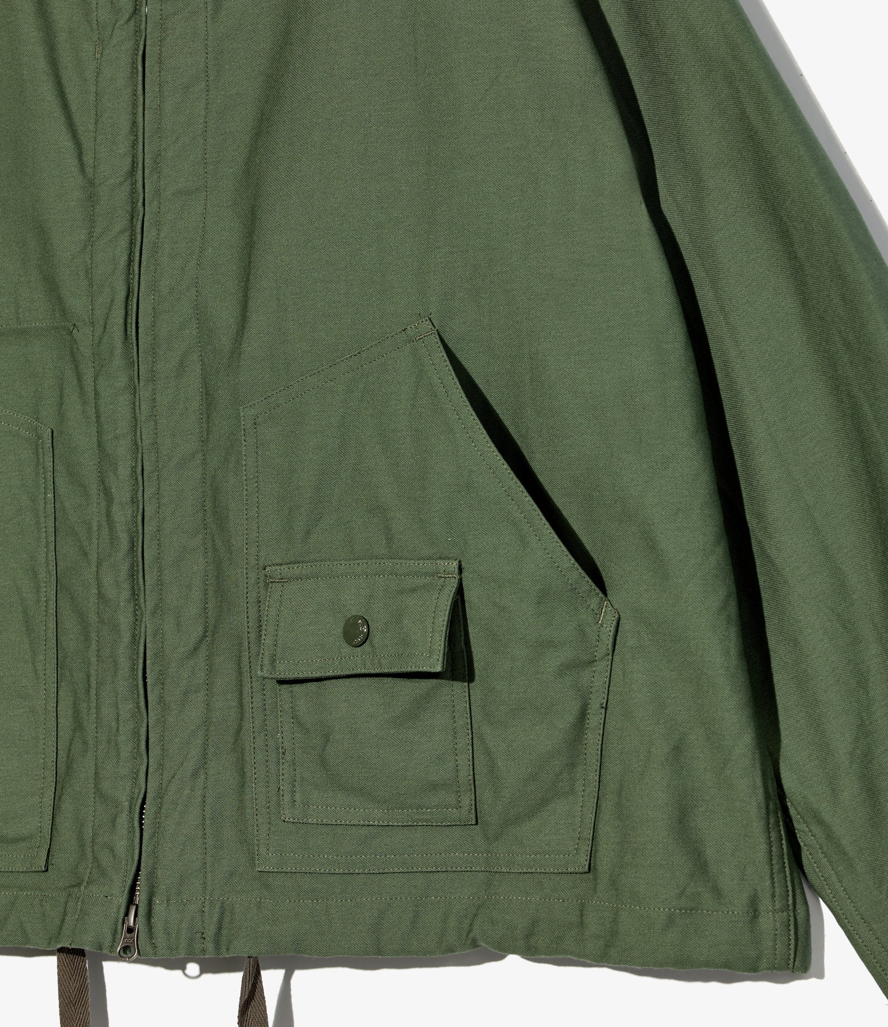 Deck Parka – Olive Reversed Sateen - Image 3