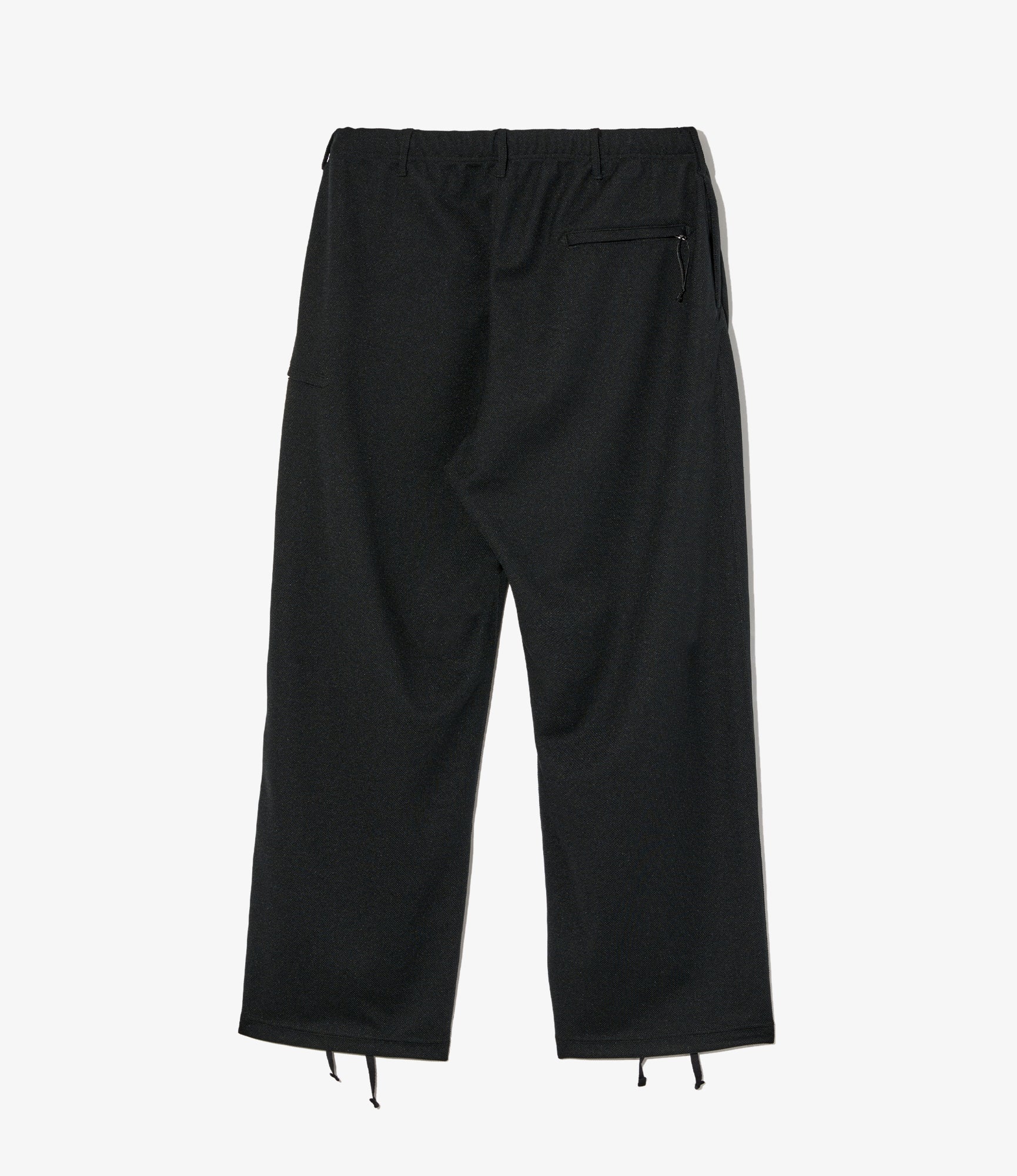 Drawstring Pant – Black Diamond Knit Polyester - Image 2