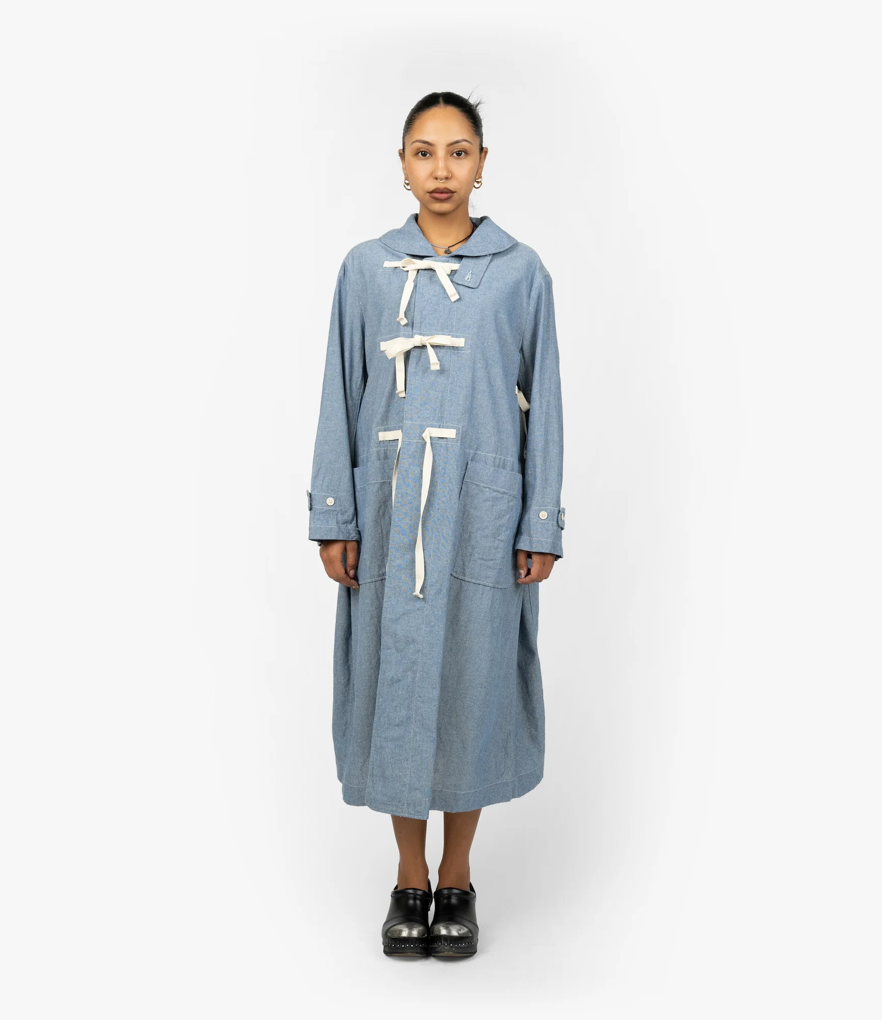 Duffle Dress – Light Indigo Chambray - Image 2
