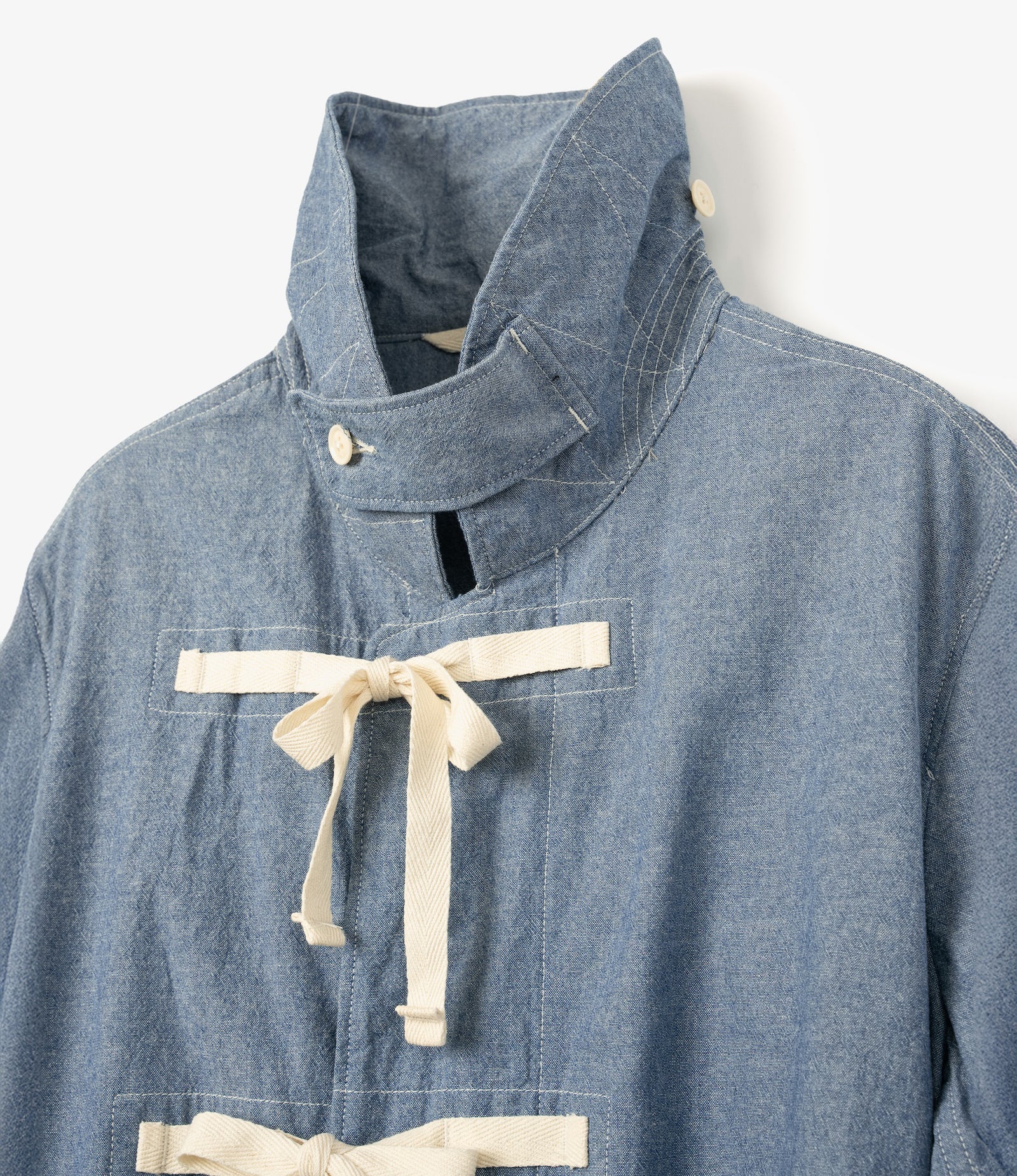 Duffle Dress – Light Indigo Chambray - Image 4