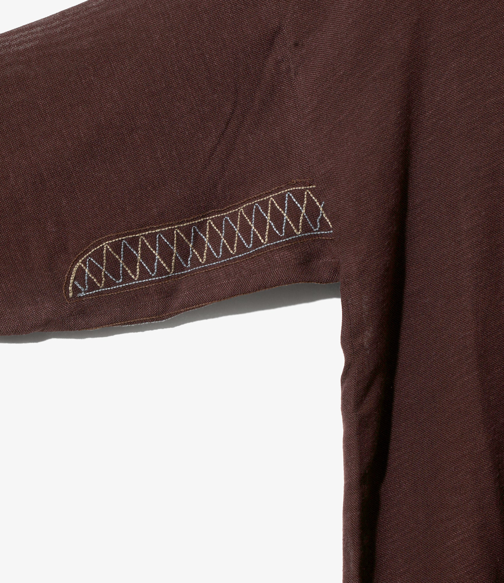 Embroidered Tunic – Burgundy Gauze - Image 3