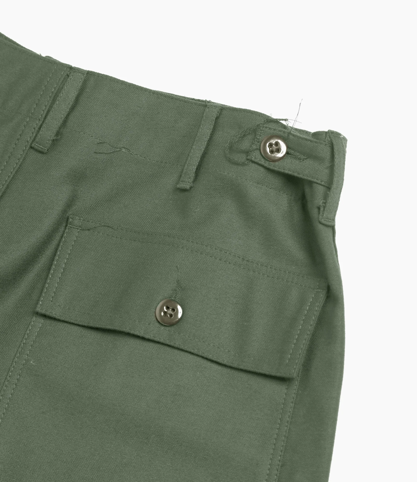 Fatigue Pant - Olive Cotton Reversed Sateen - Image 4