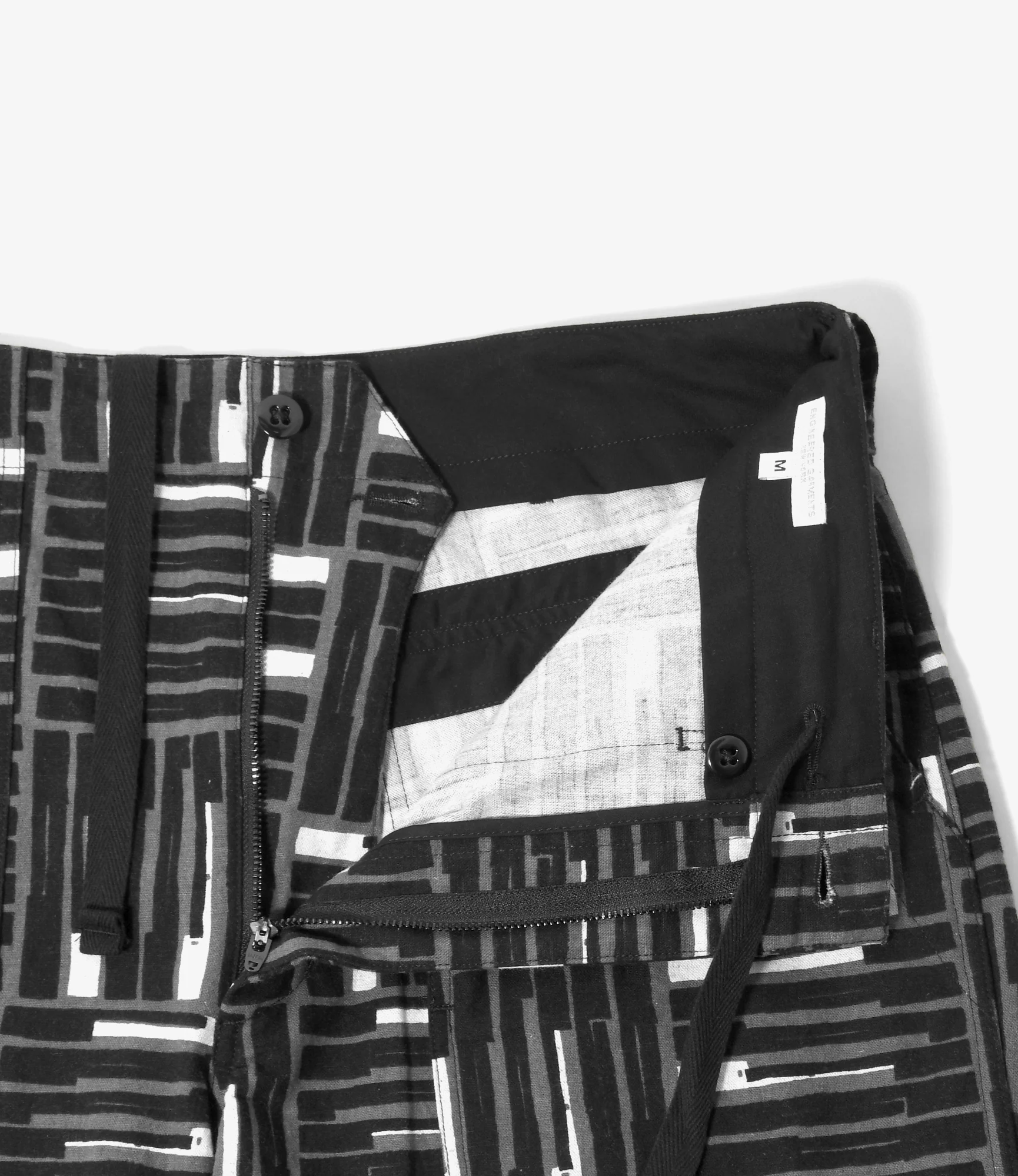 Fatigue Short – Black Tile Print Canvas - Image 3
