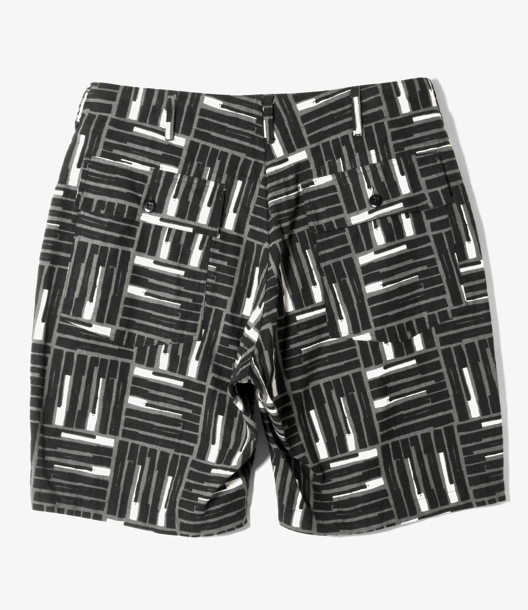 Fatigue Short – Black Tile Print Canvas - Image 4