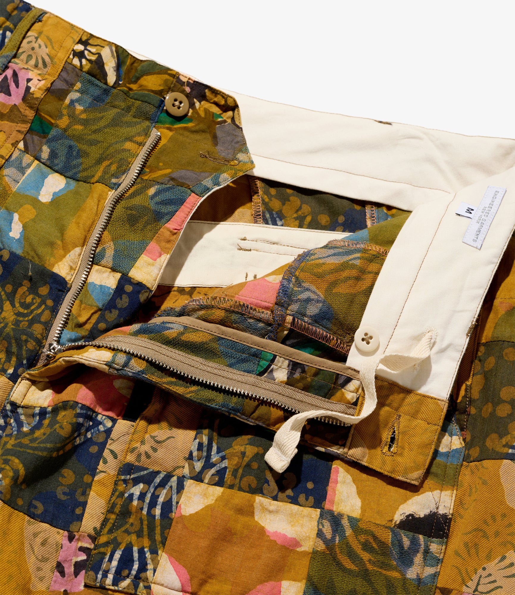 Fatigue Short – Olive Mixed Pattern Patchwork - Image 4