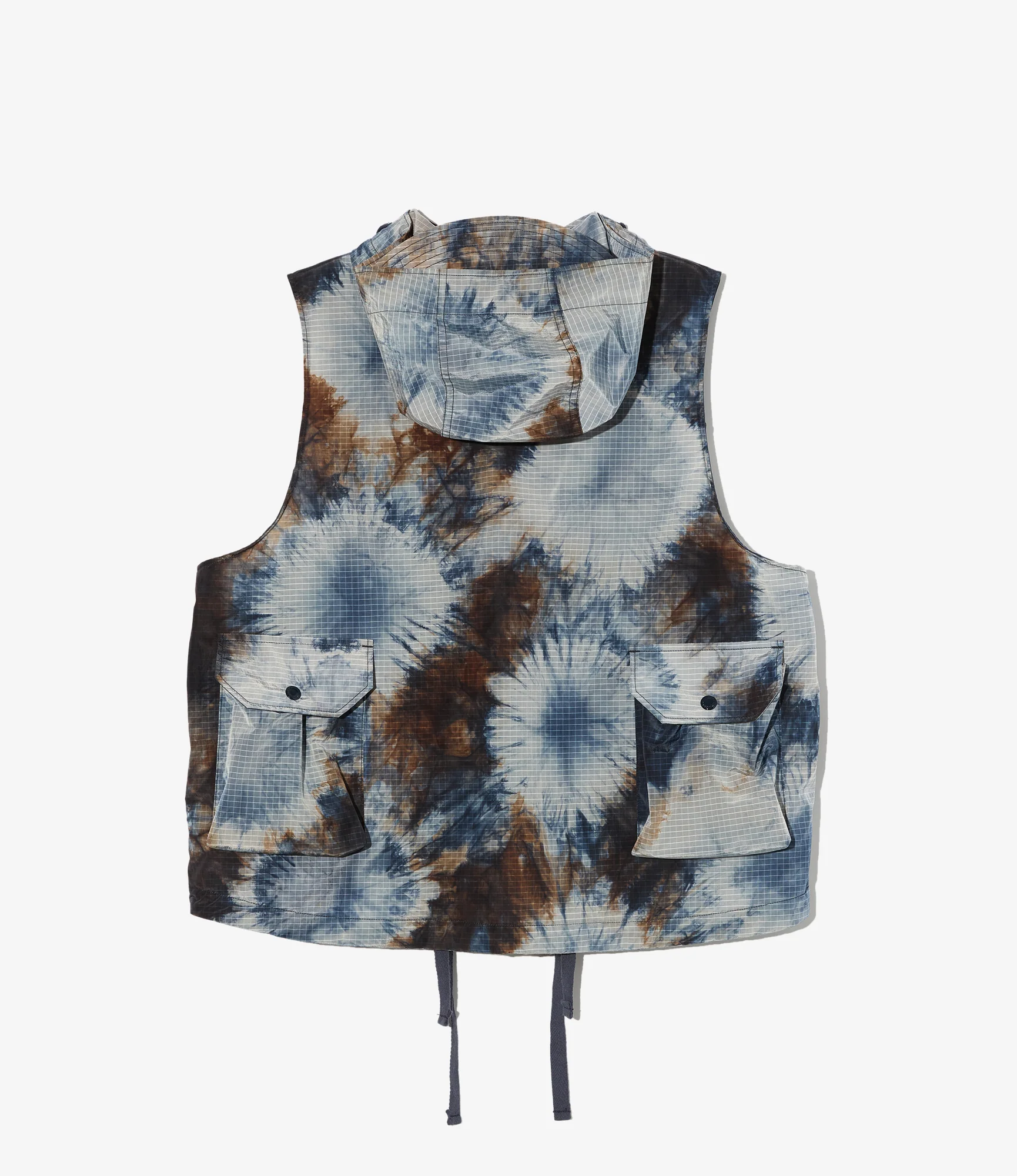 Field Vest – Navy Tie Dye Ripstop Nylon - Image 2