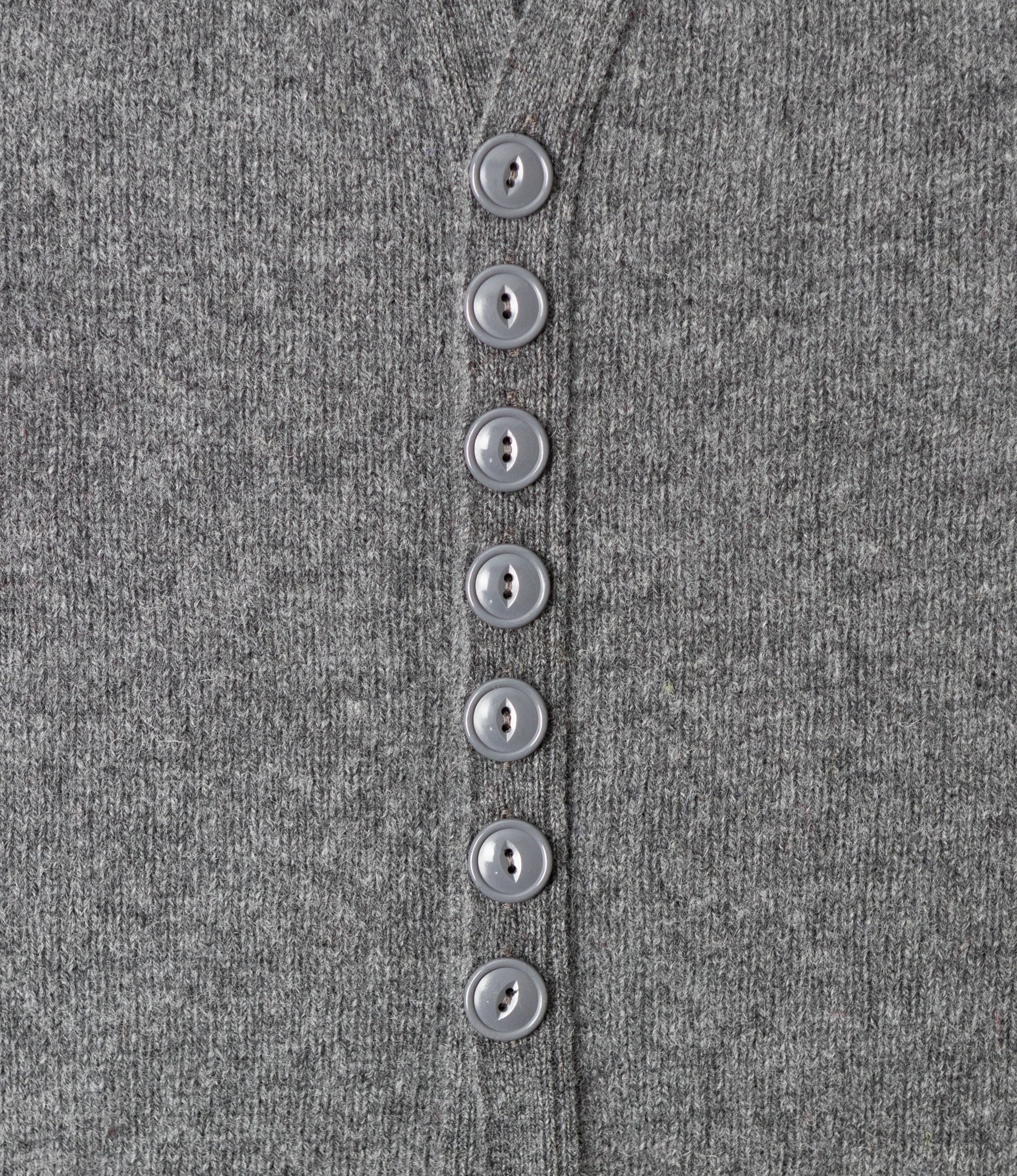 Fisherman Cardigan – Grey Shetland Wool - Image 3