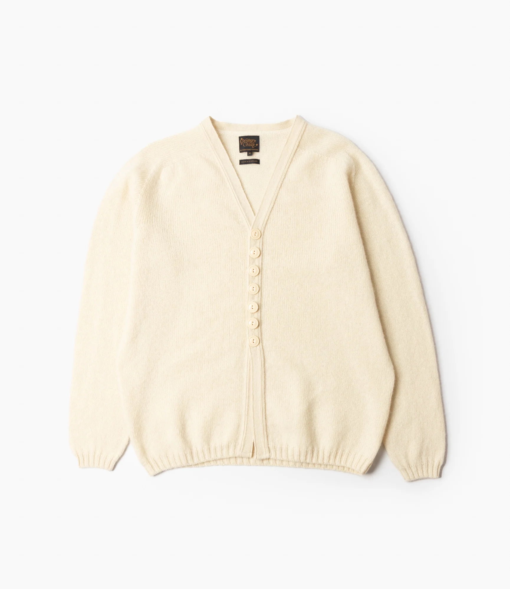 Fisherman Cardigan – Off-White Shetland Wool