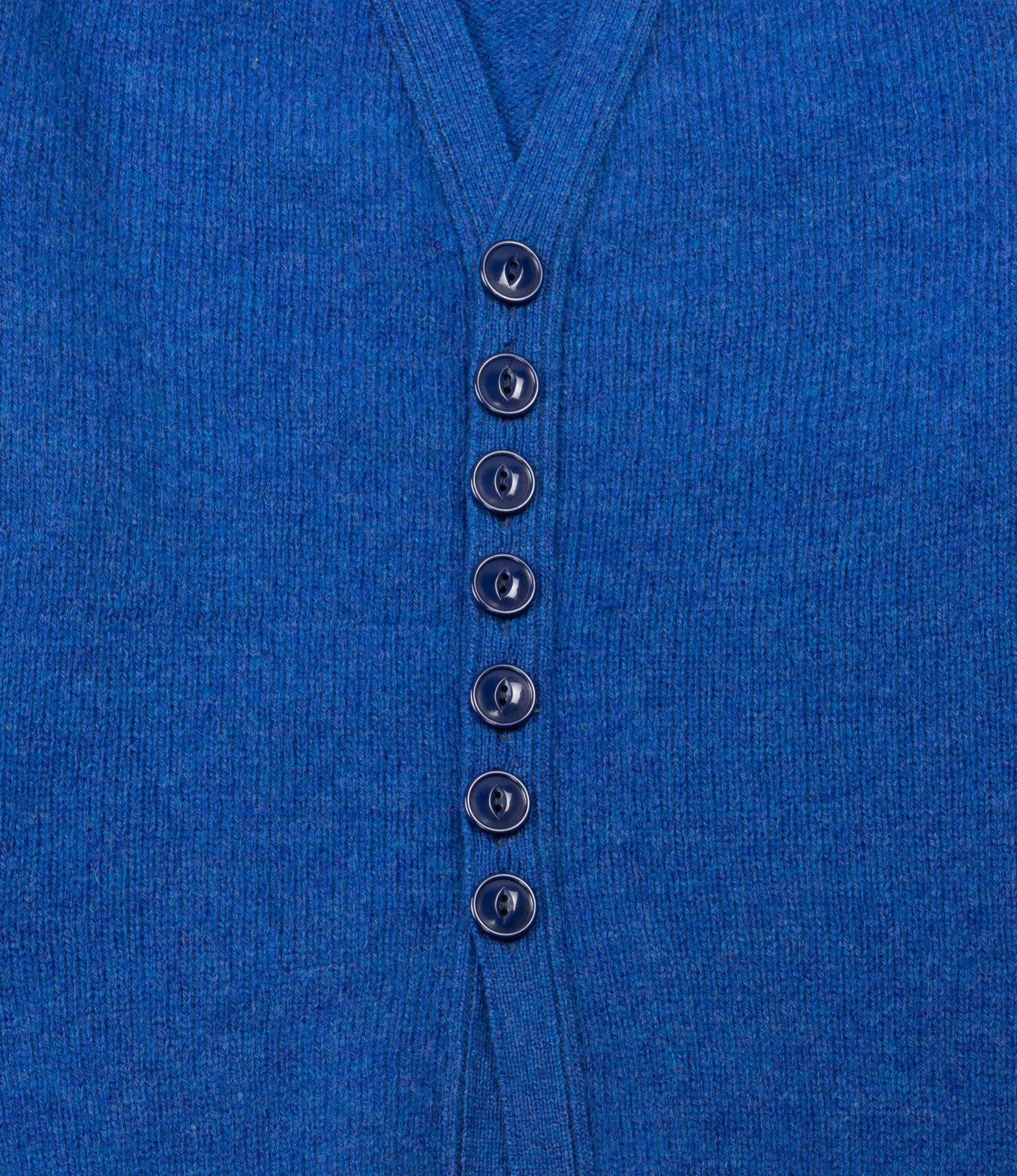 Fisherman Cardigan – Ocean Blue Shetland Wool - Image 3