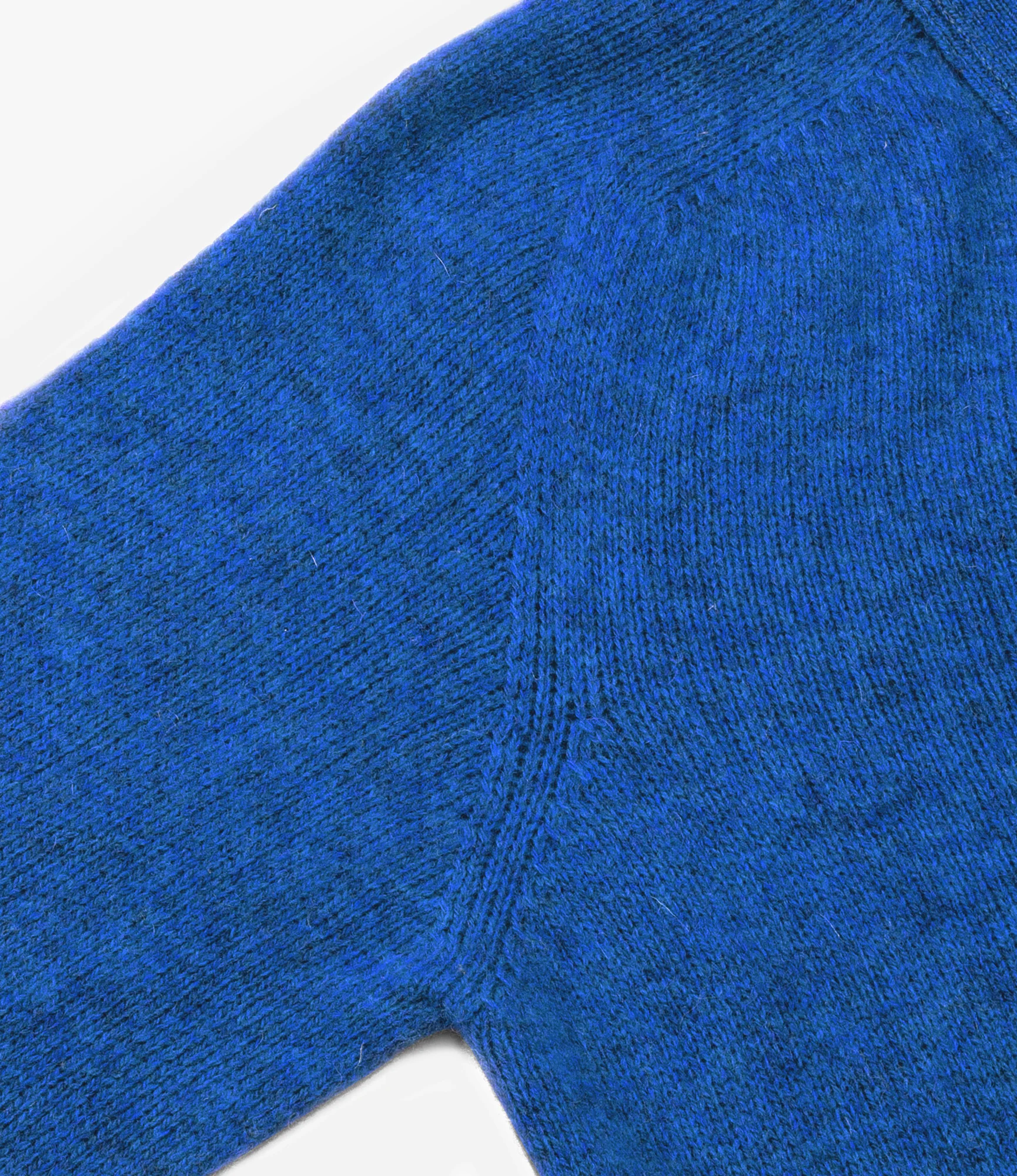 Fisherman Cardigan – Ocean Blue Shetland Wool - Image 4