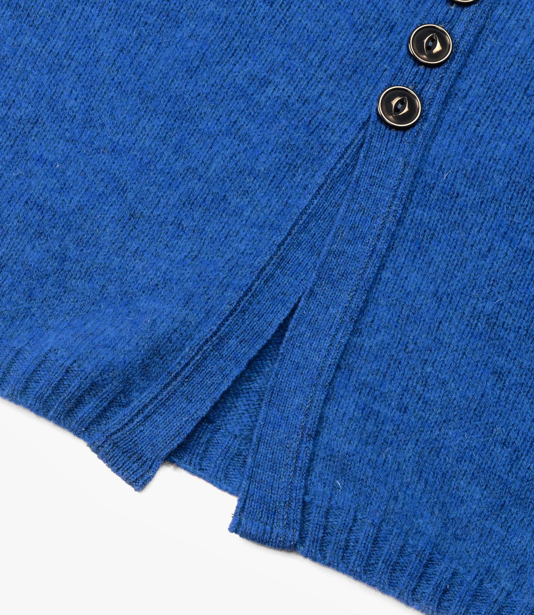 Fisherman Cardigan – Ocean Blue Shetland Wool - Image 5