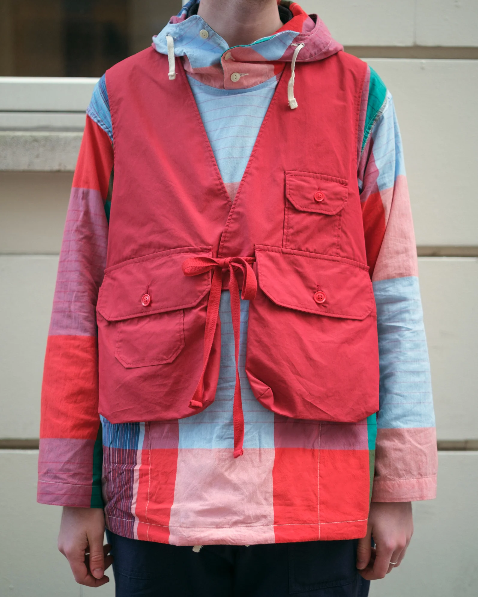 Fowl Vest – Red Nyco Poplin - Image 2