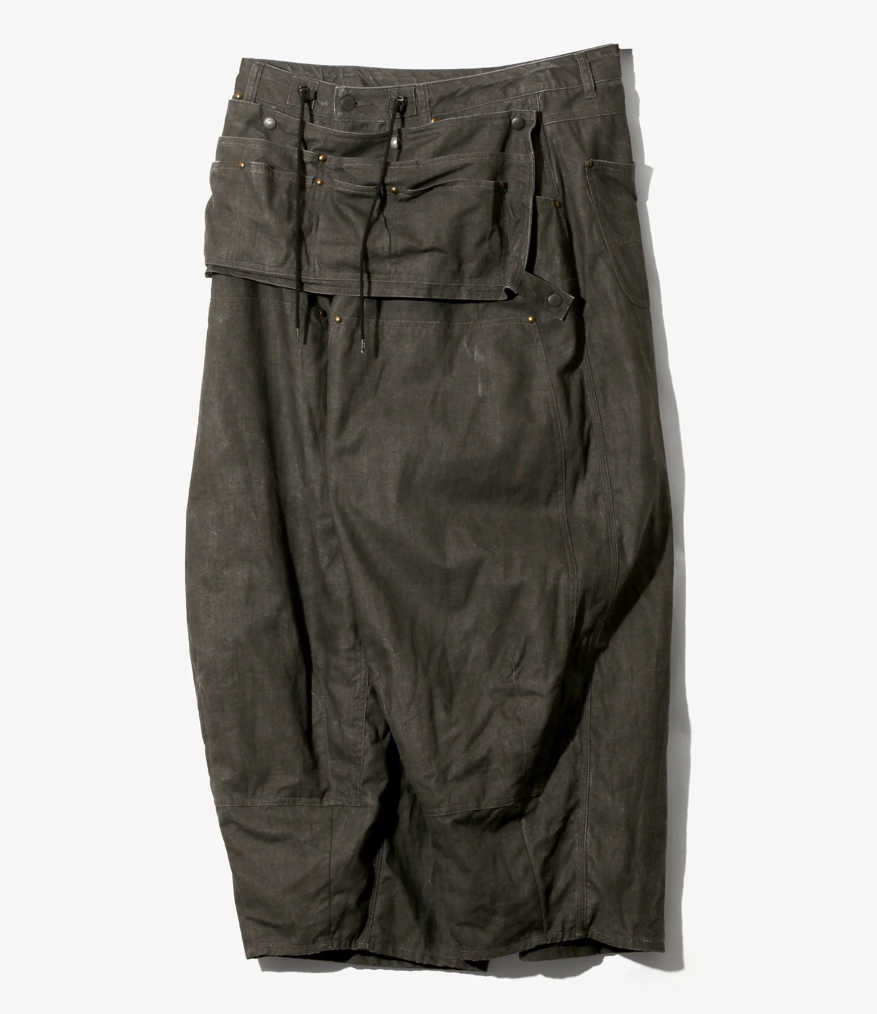 H.D. Apron Painter Pant – Black Sumi-Dyed Canvas - Image 4