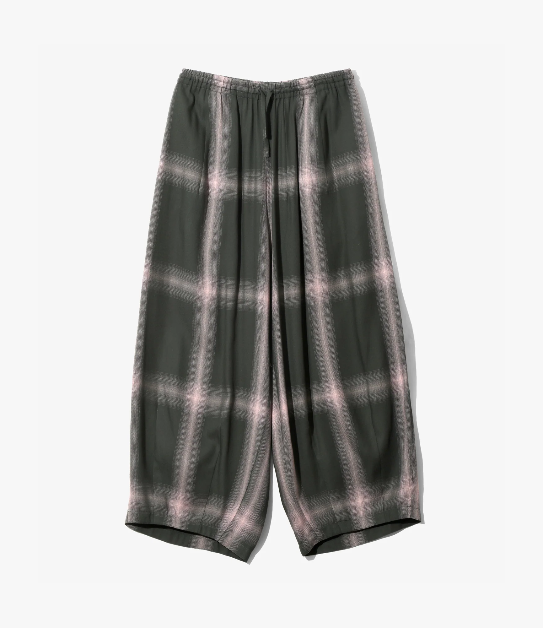 H.D. Pant – Green Plaid Rayon