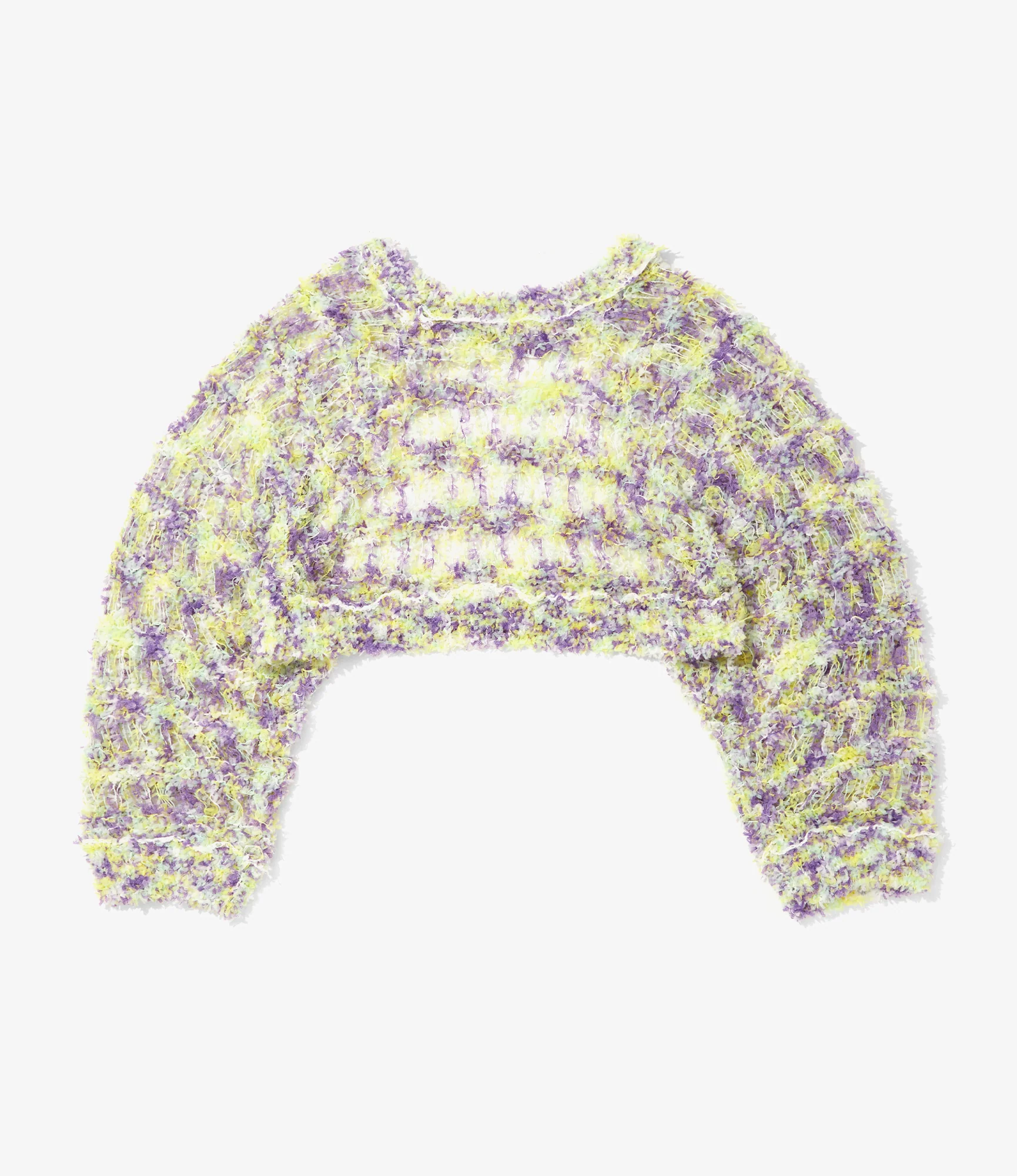 Knit Bolero – Purple/Yellow Fancy Yarn - Image 4