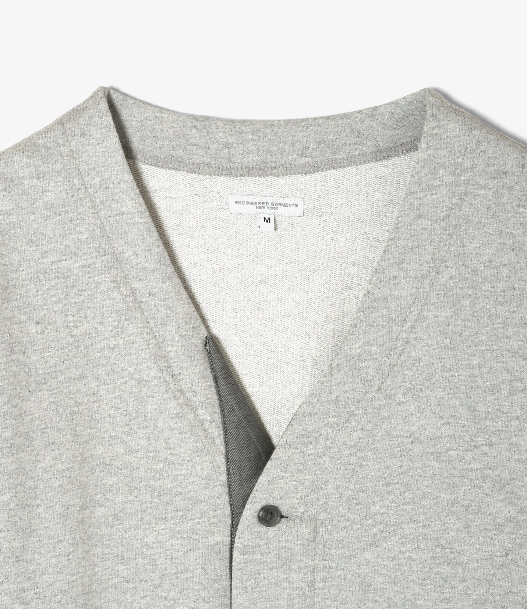 Knit Cardigan – Heather Grey French Terry - Image 2