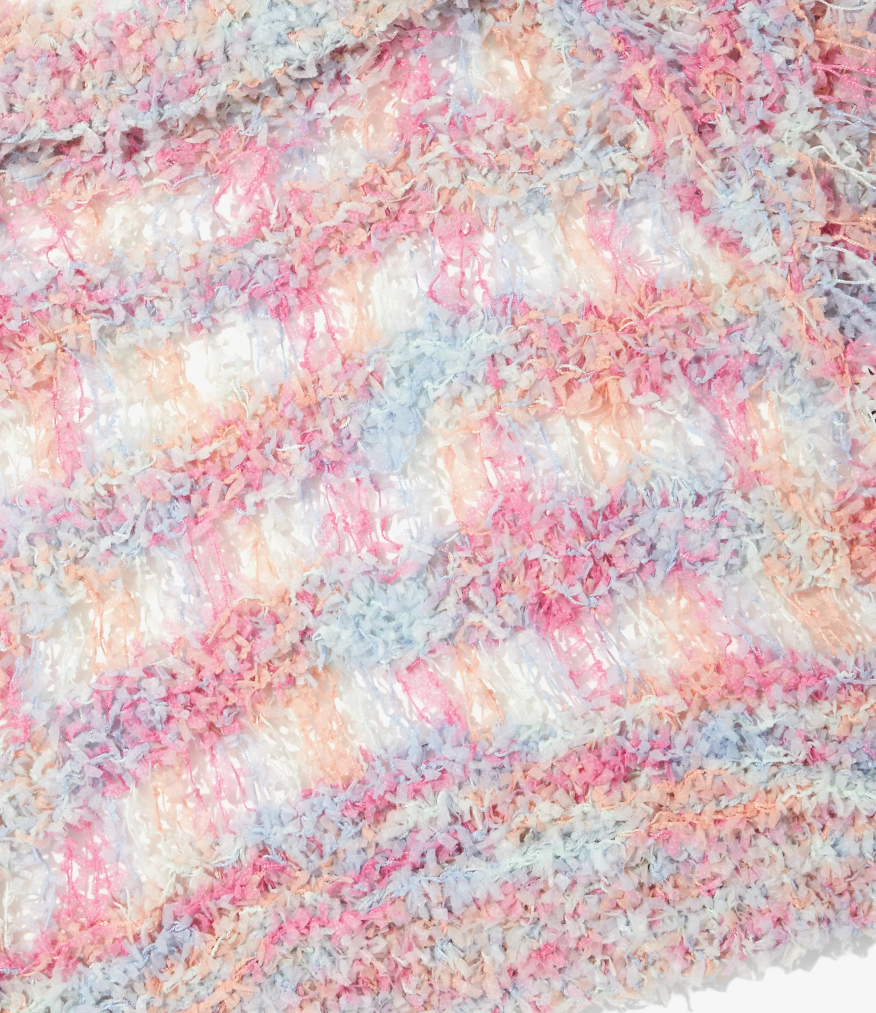 Knit Vest – Pink/Blue Fancy Yarn - Image 3