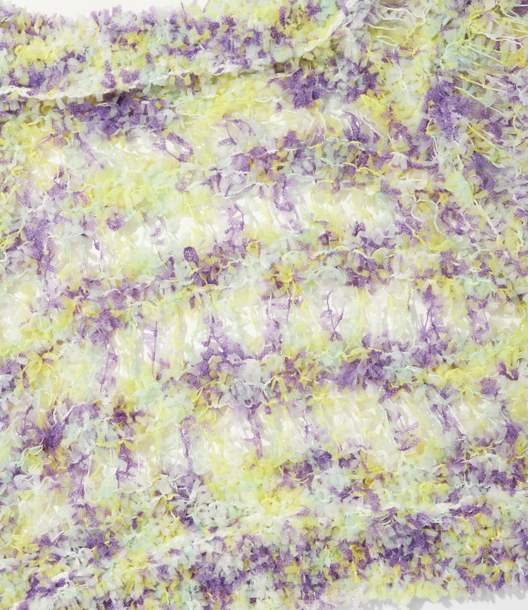Knit Vest – Purple/Yellow Fancy Yarn - Image 3