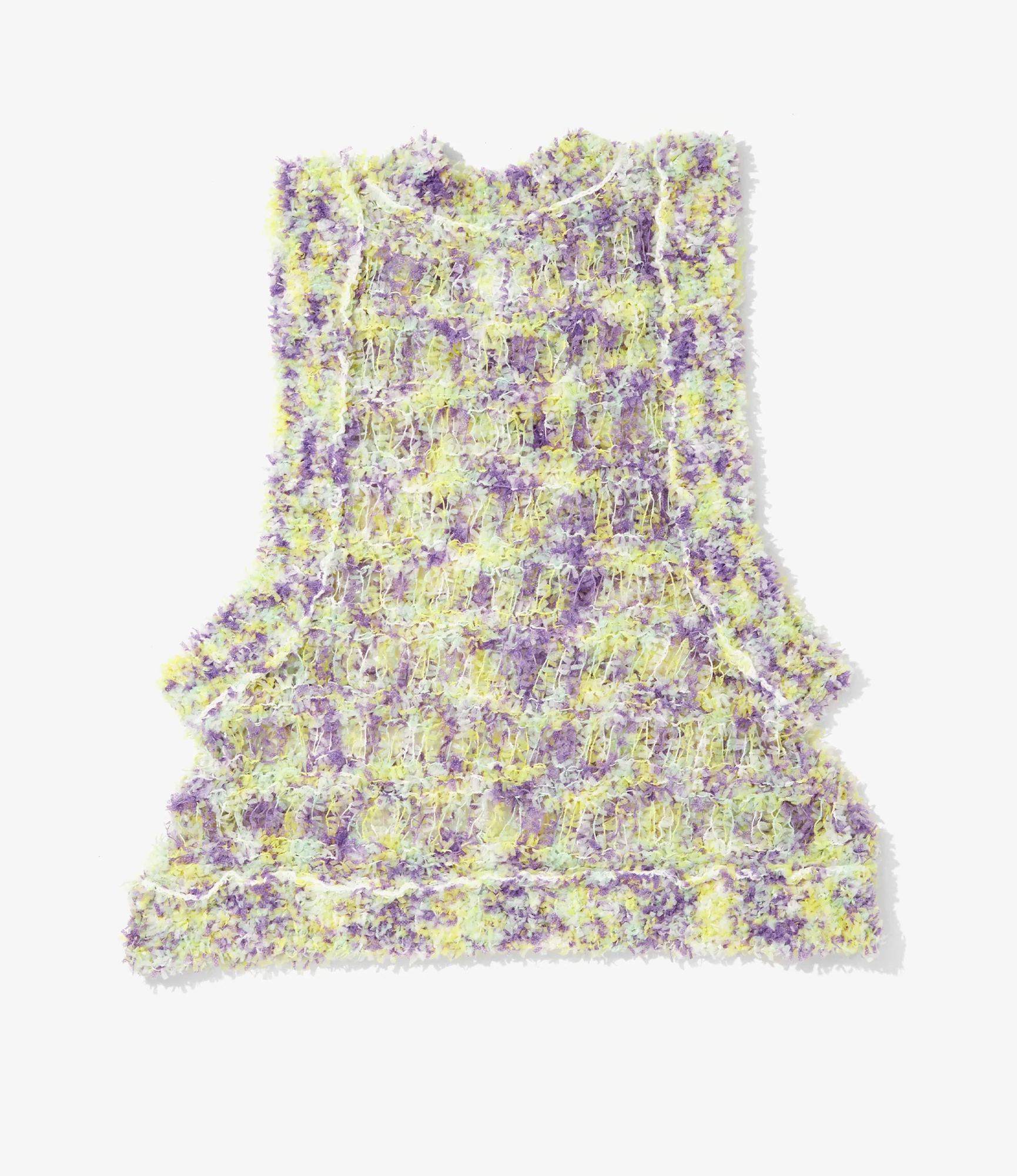 Knit Vest – Purple/Yellow Fancy Yarn - Image 4