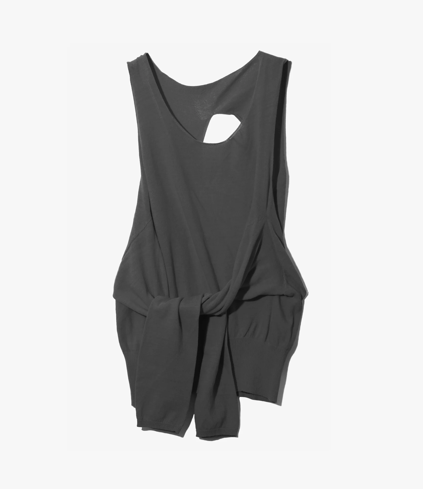 Knot Tank Top – Grey Sheer