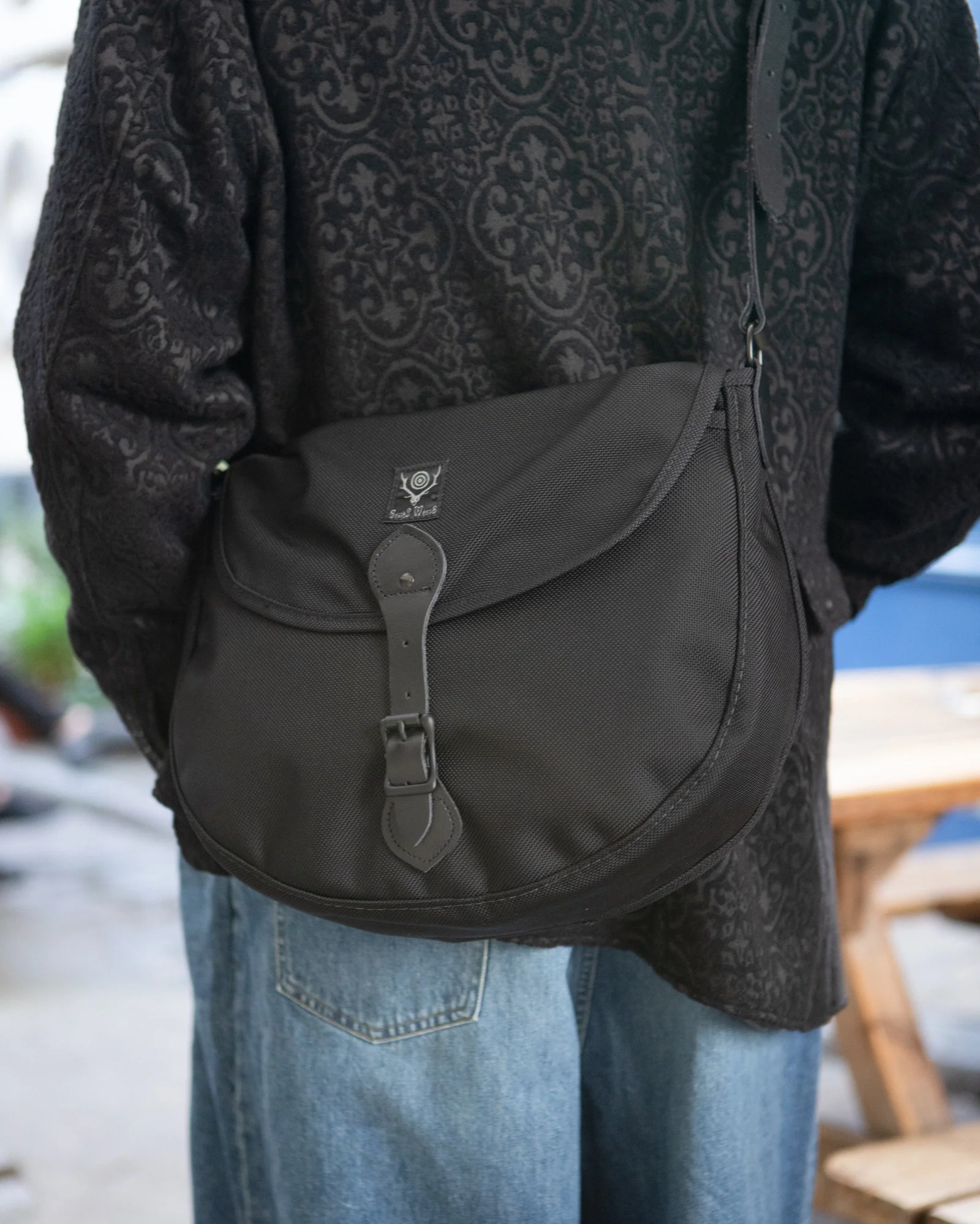 Large Binocular Bag – Black Ballistic Nylon - Image 5
