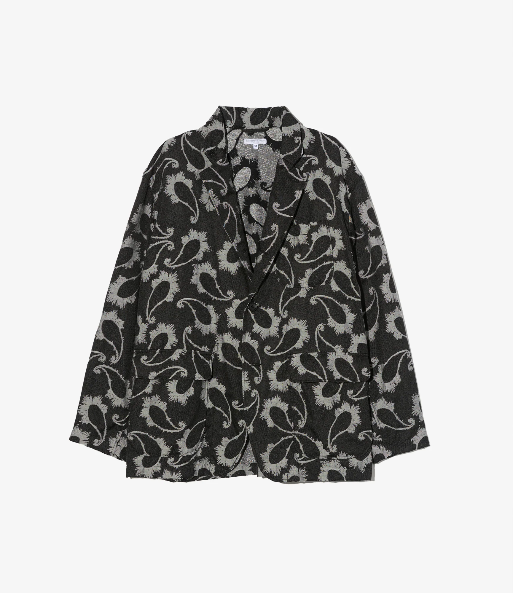 Loiter Jacket – Black Paisley Jacquard