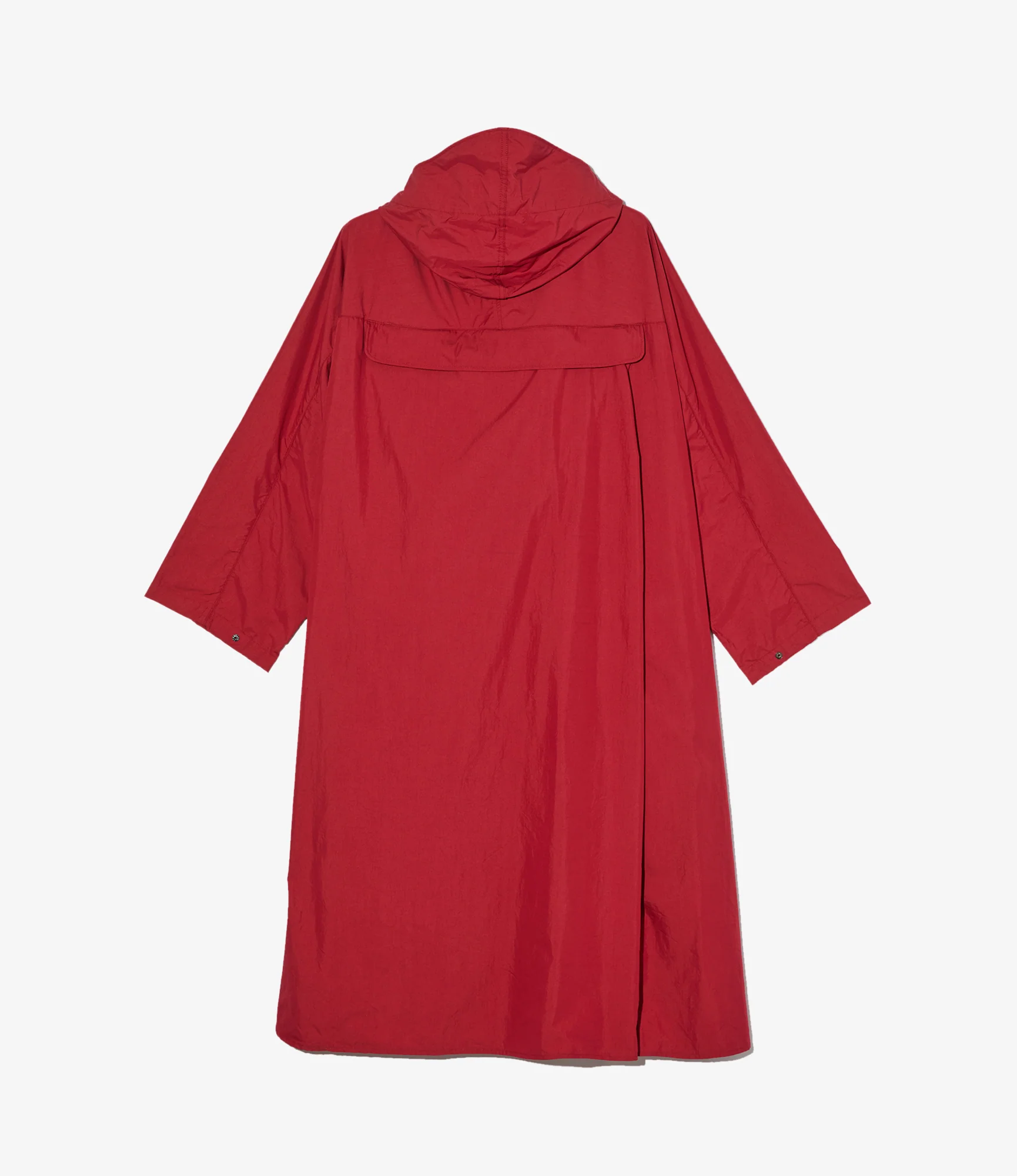 Long Cagoule Parka – Red Nyco Poplin - Image 2