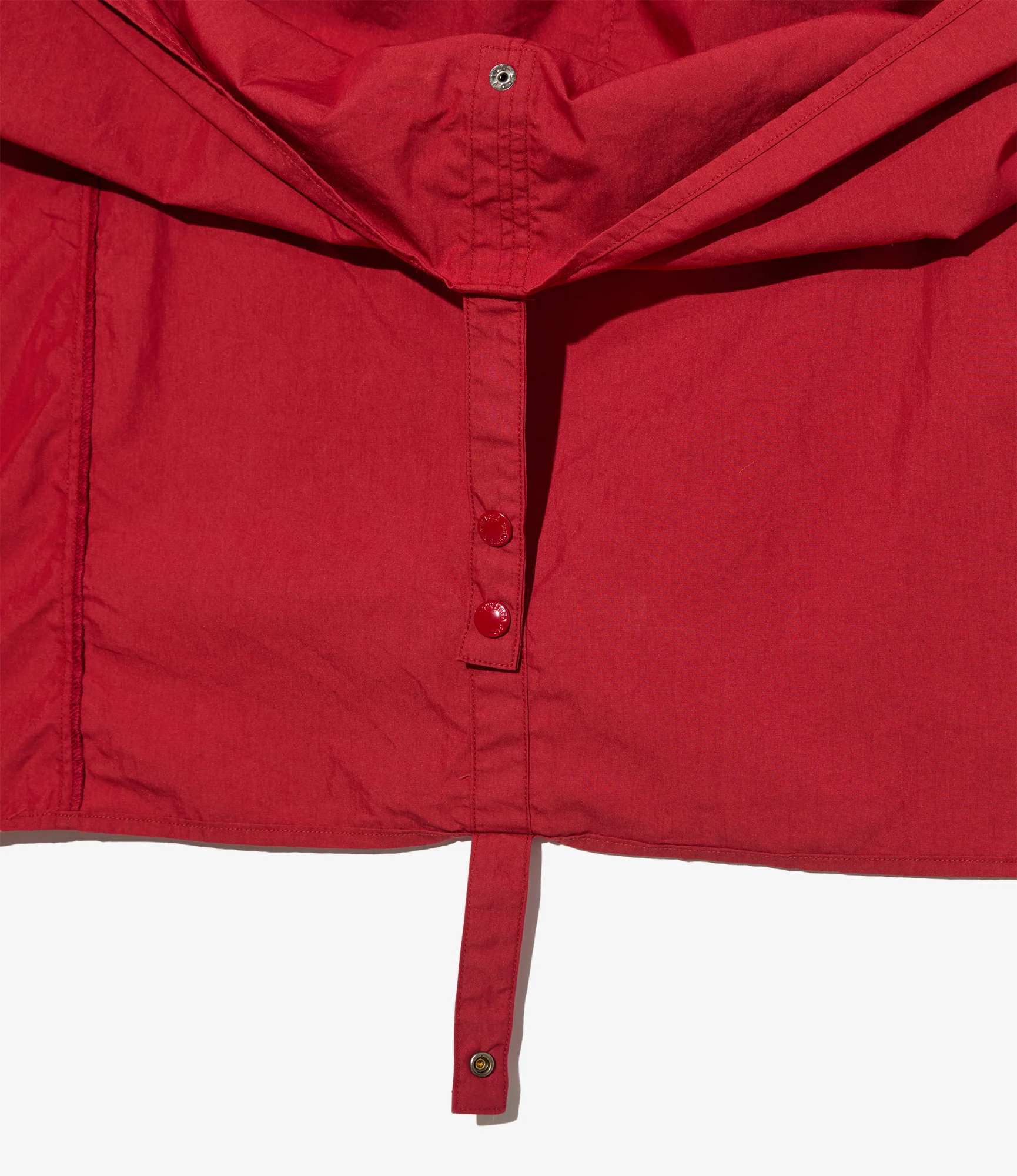 Long Cagoule Parka – Red Nyco Poplin - Image 5
