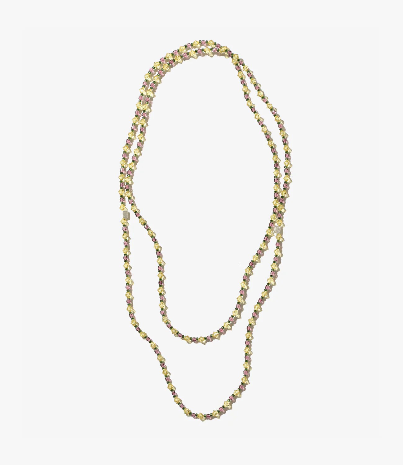 Long Crystal Bead Necklace - Image 2