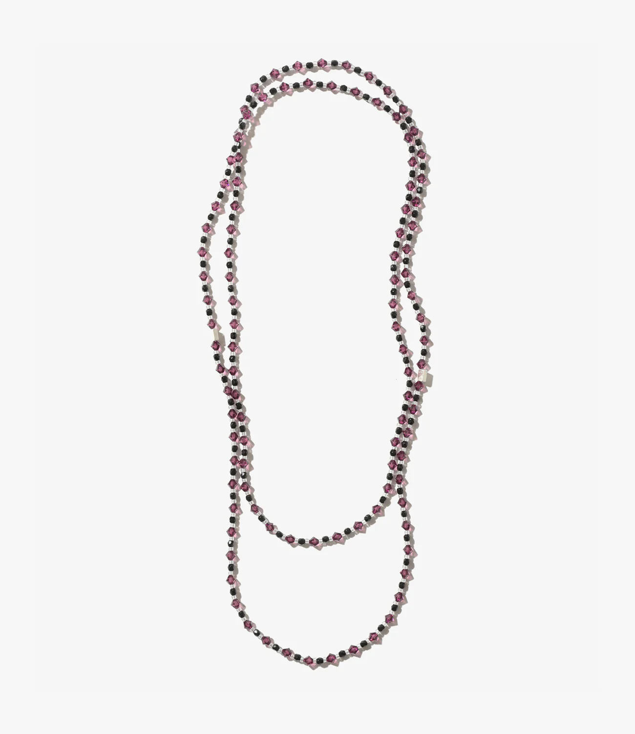 Long Crystal Bead Necklace - Image 3