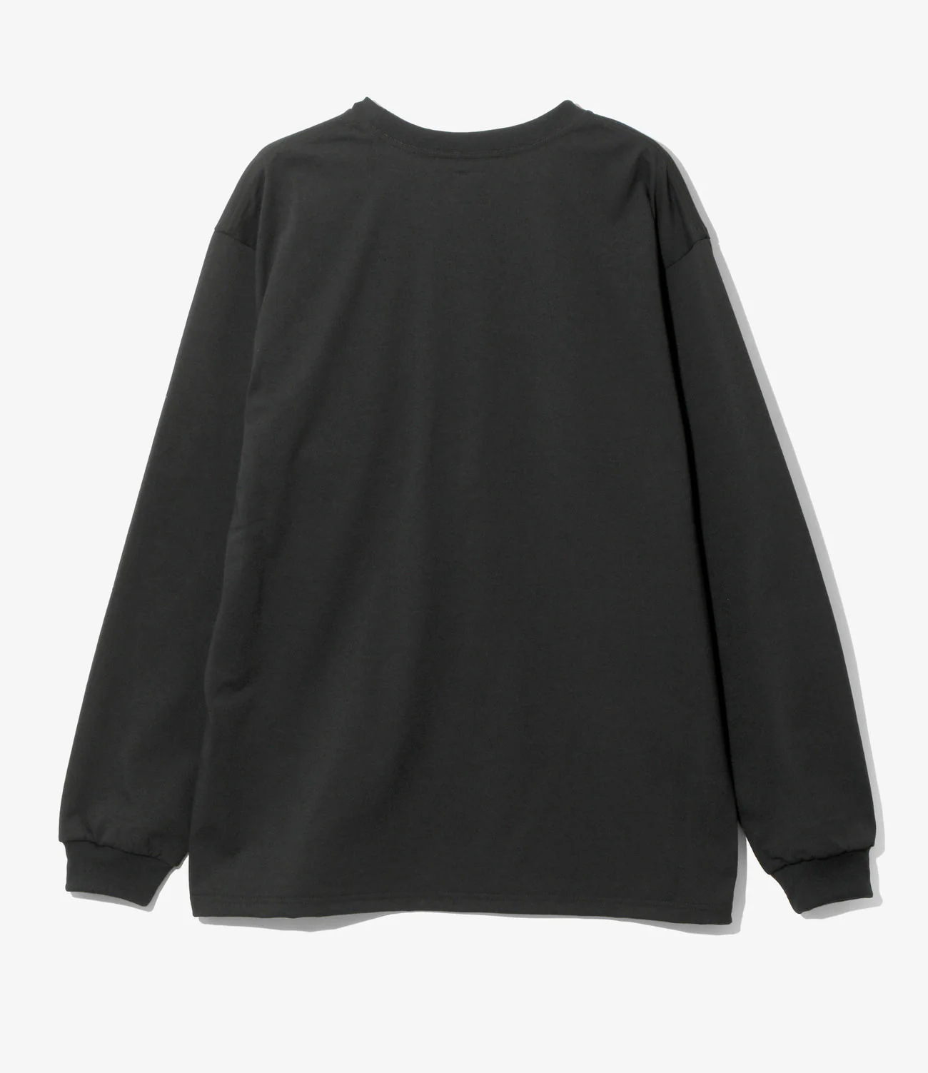 Long Sleeve Crew Neck – Black Jersey - Image 4