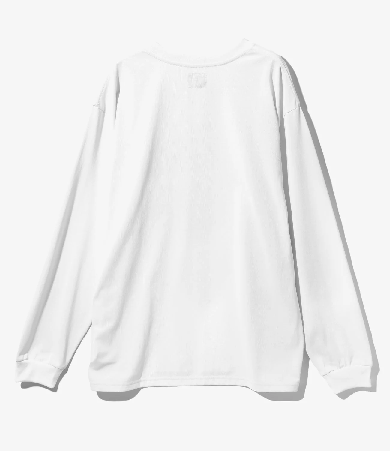 Long Sleeve Crew Neck – White Jersey - Image 4