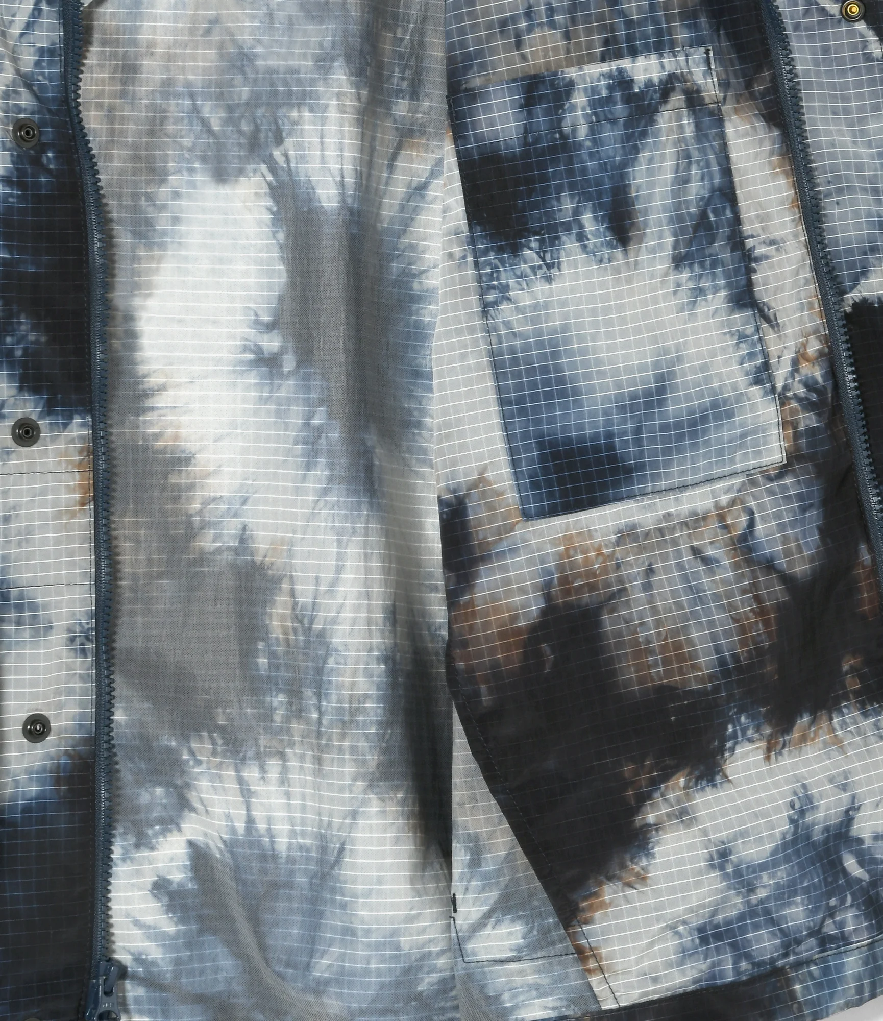 Lt Parka – Navy Tie Dye Ripstop Nylon - Image 3