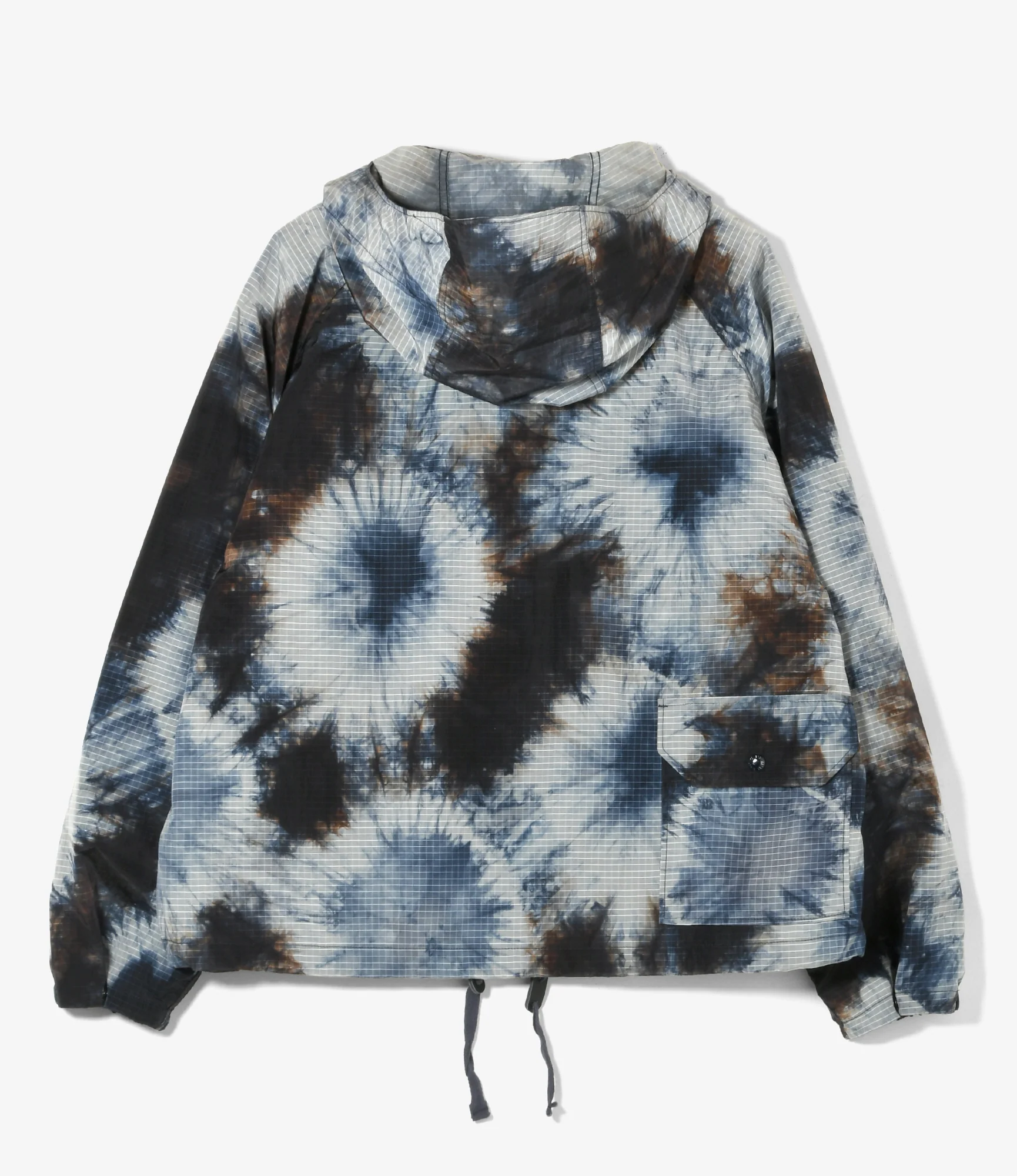 Lt Parka – Navy Tie Dye Ripstop Nylon - Image 4