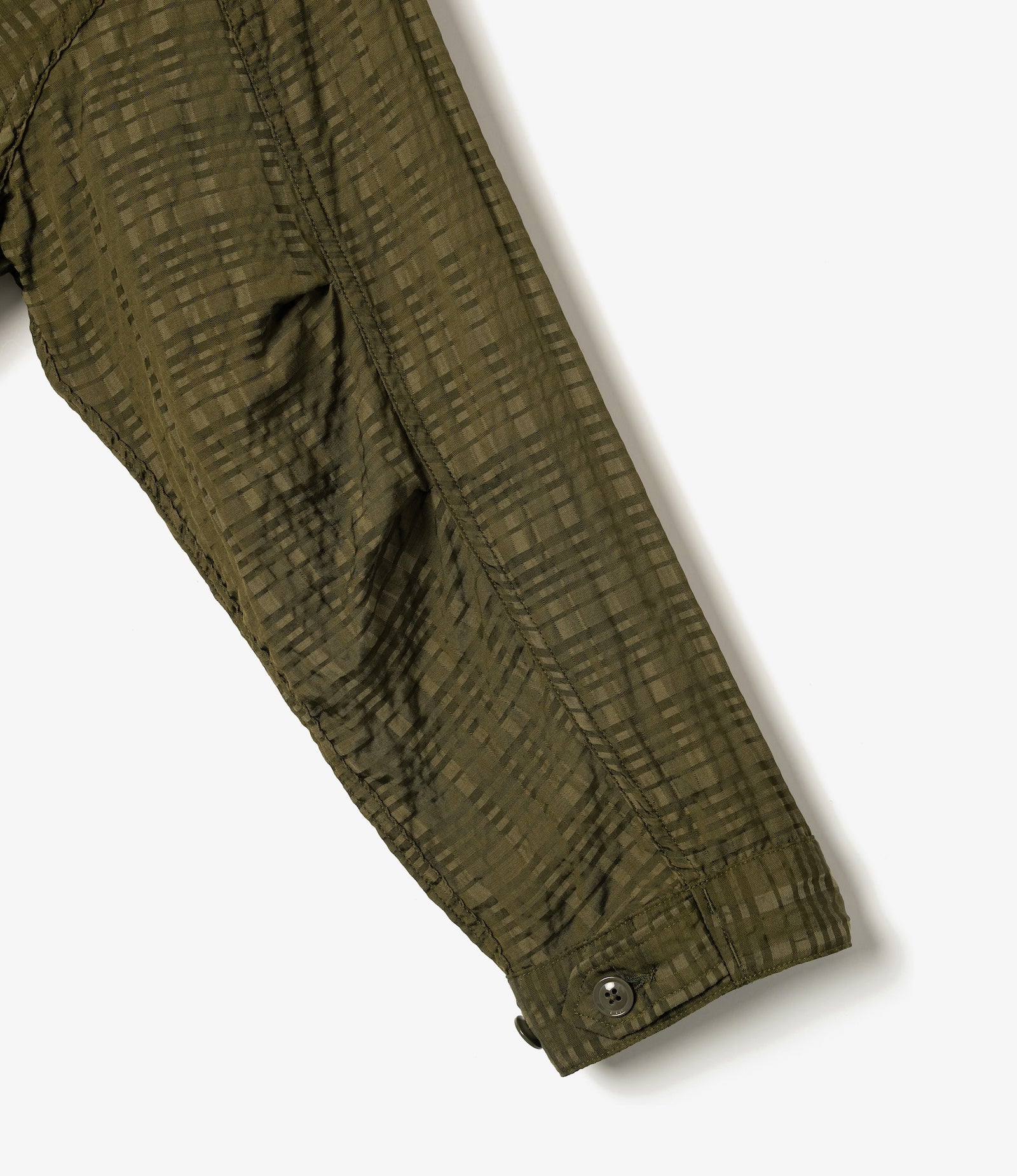 M51 Dress – Olive Check Rayon Cotton - Image 8