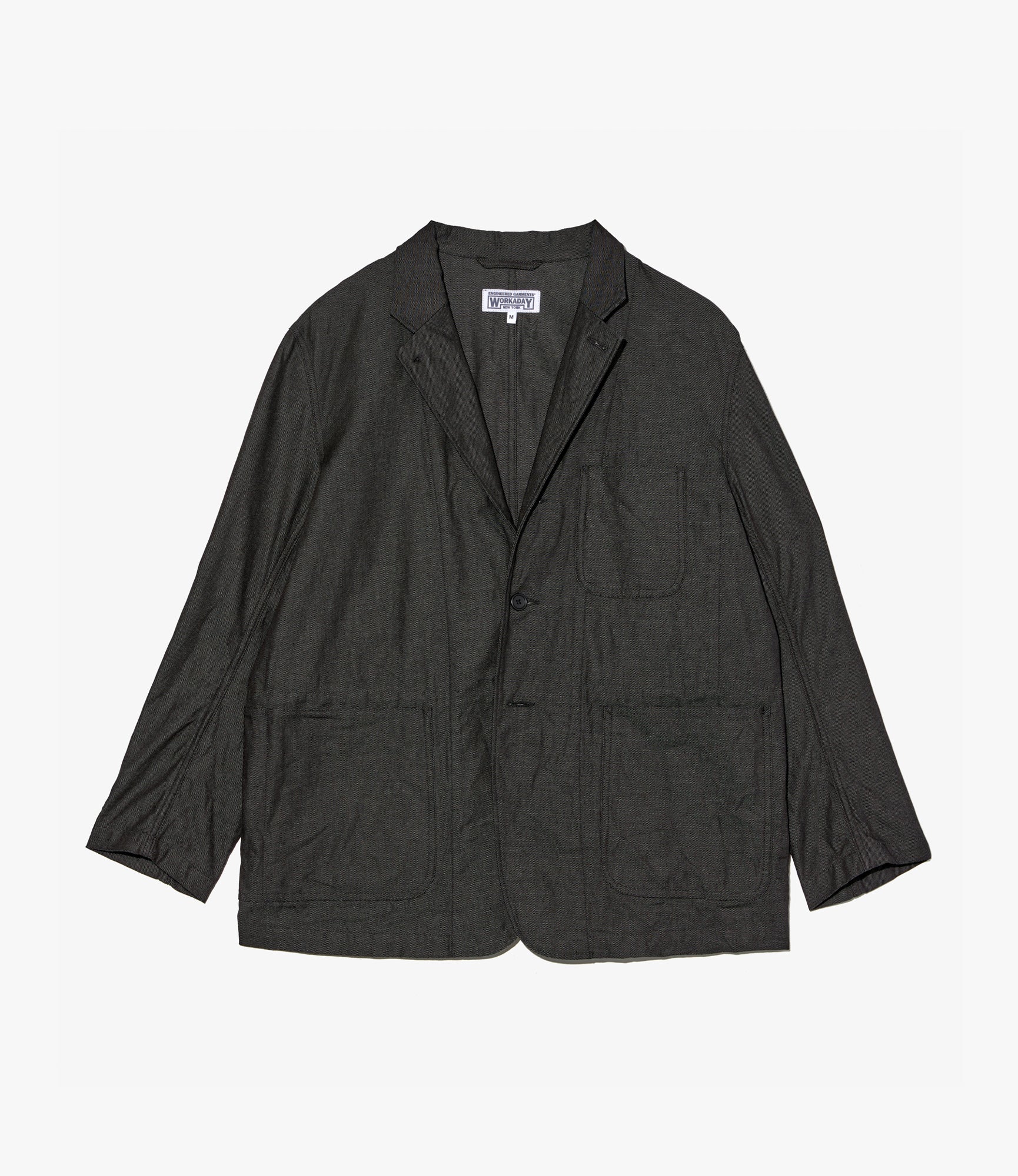MED Blazer – Charcoal Heavy Oxford Cloth