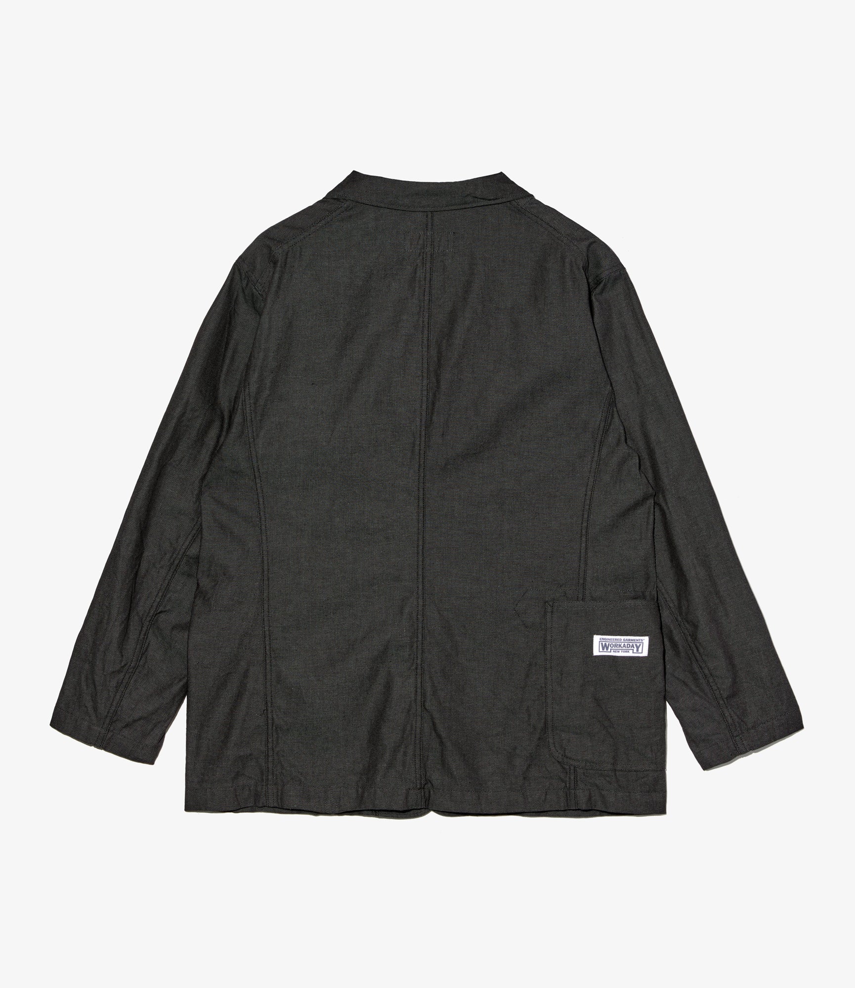 MED Blazer – Charcoal Heavy Oxford Cloth - Image 2
