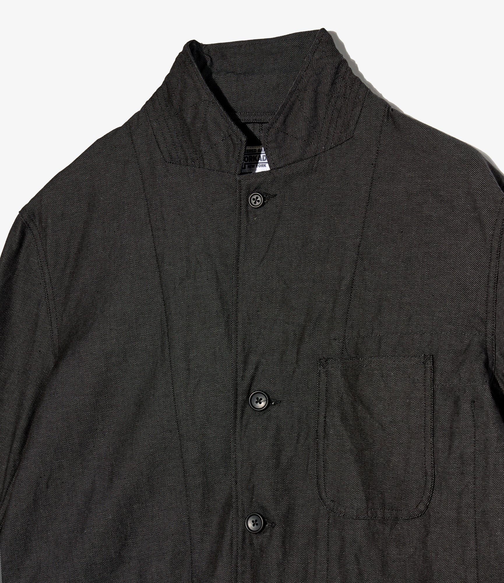 MED Blazer – Charcoal Heavy Oxford Cloth - Image 3