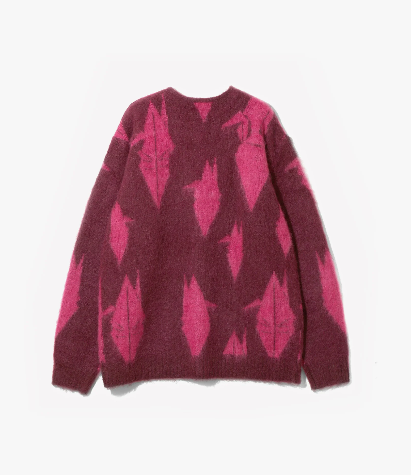 Mohair Cardigan – Bordeaux Origami Crane - Image 2