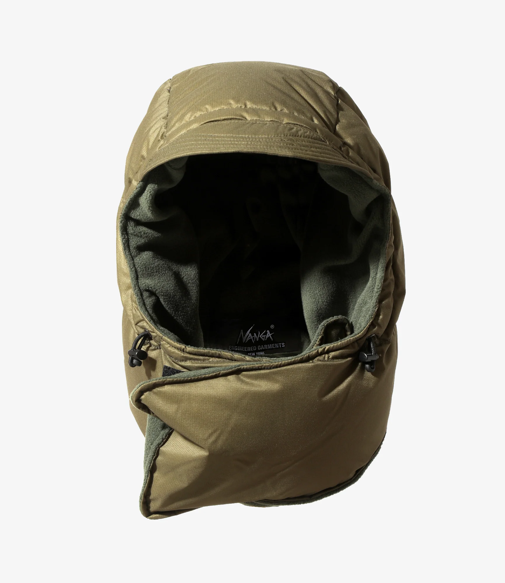 Down Hood – Olive Ripstop Nylon - Image 2