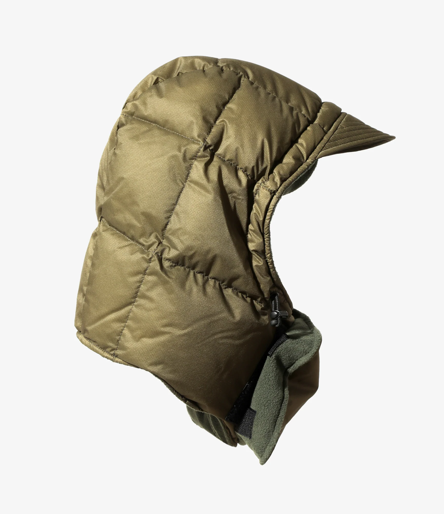 Down Hood – Olive Ripstop Nylon - Image 3