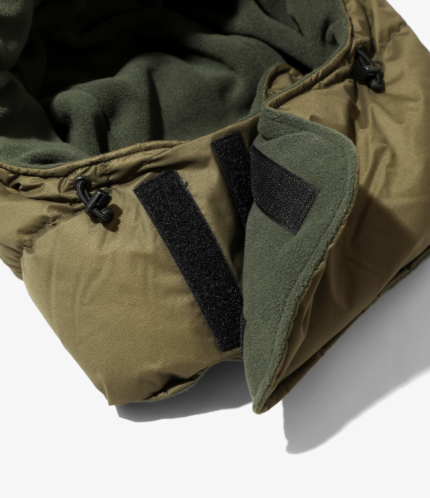 Down Hood – Olive Ripstop Nylon - Image 5