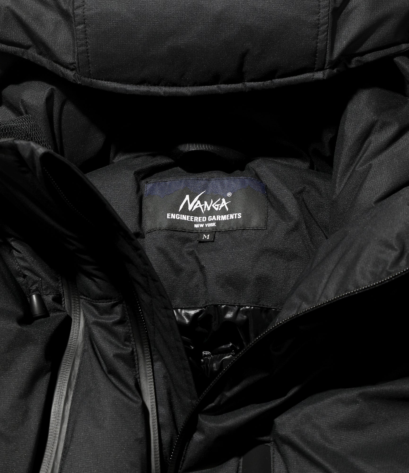 Down Zip Vest – Black Ripstop Nylon - Image 4