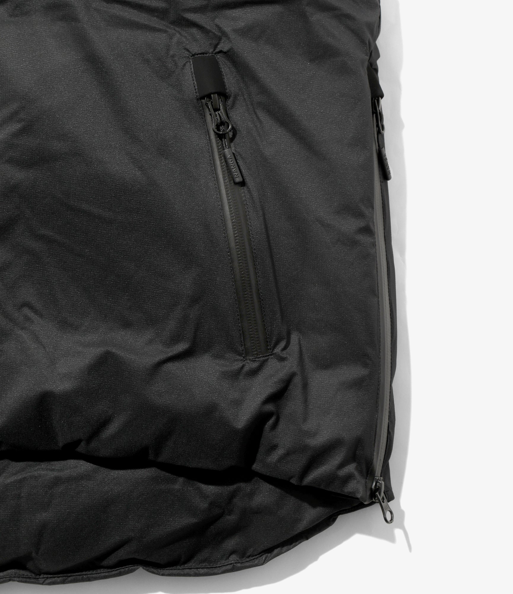 Down Zip Vest – Black Ripstop Nylon - Image 6