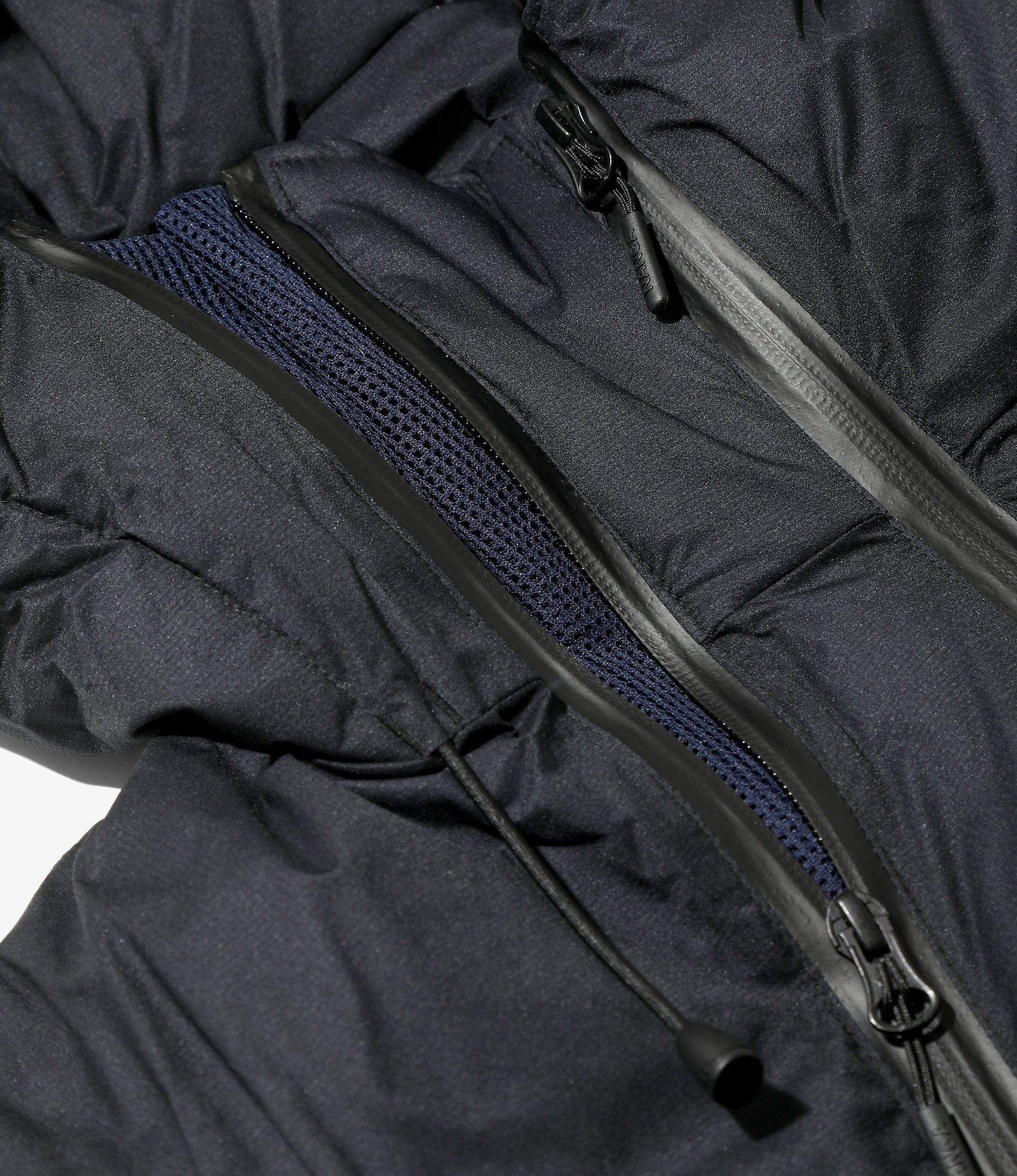 Down Zip Vest – Dark Navy Ripstop Nylon - Image 3