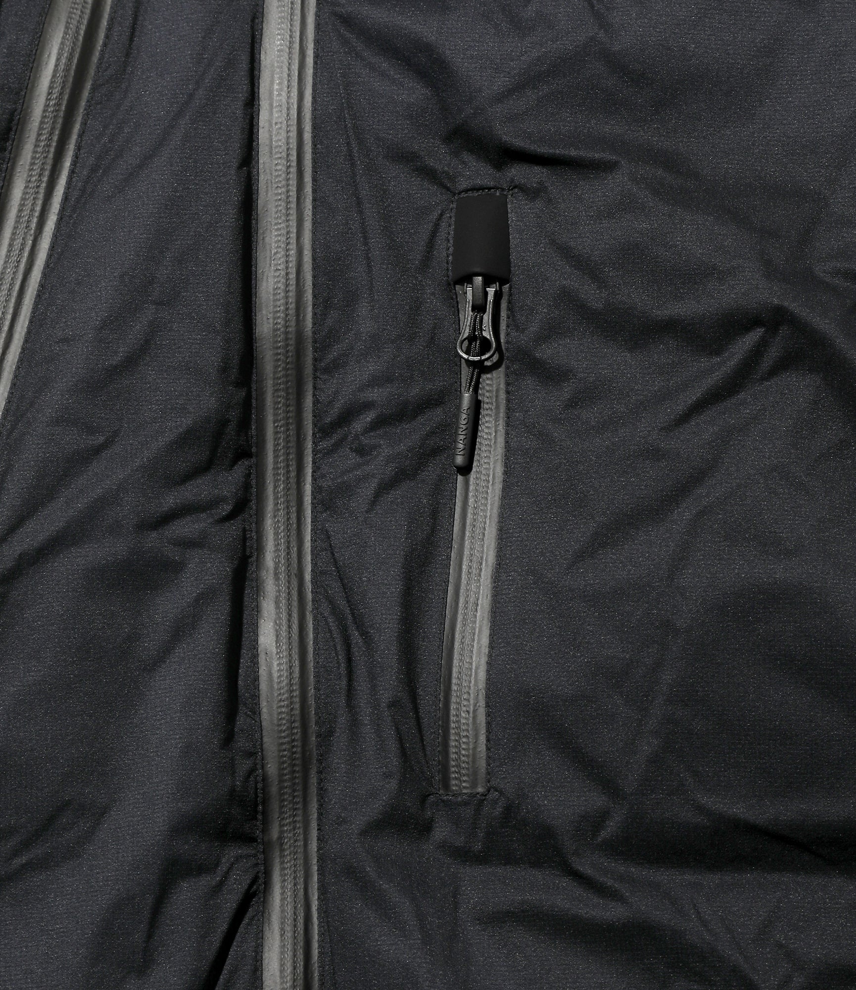 Down Zip Vest – Dark Navy Ripstop Nylon - Image 5