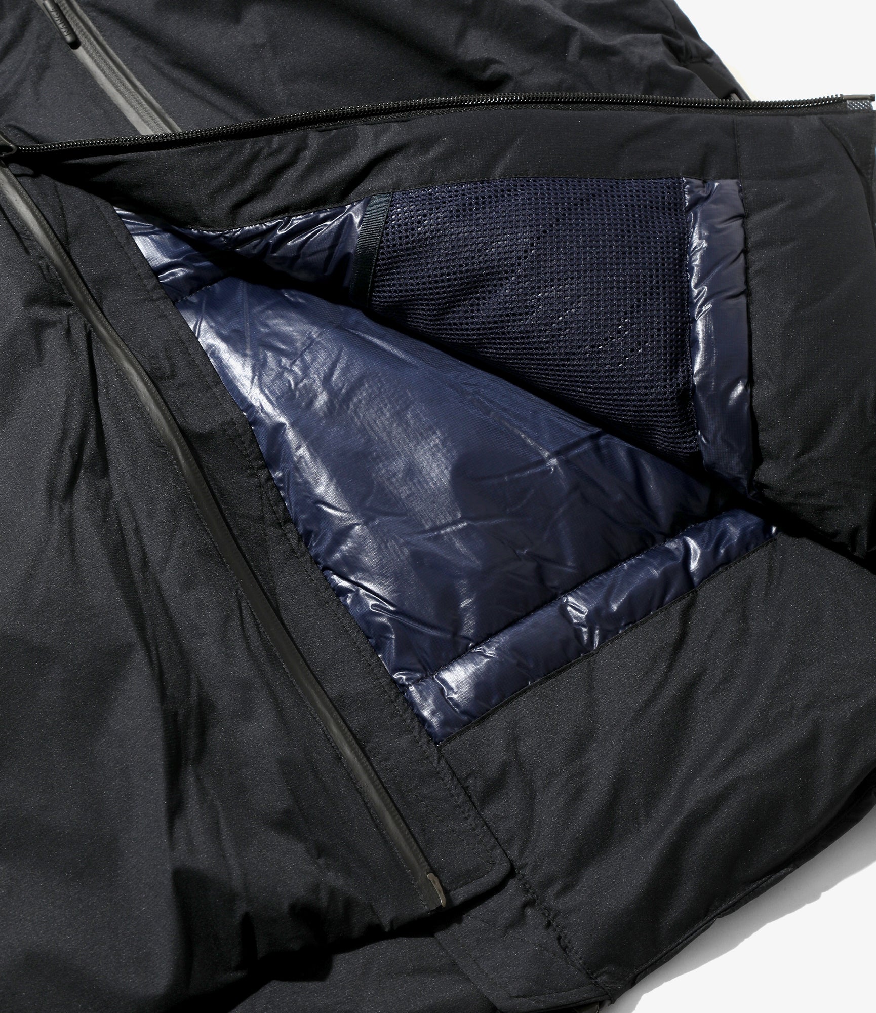 Down Zip Vest – Dark Navy Ripstop Nylon - Image 7