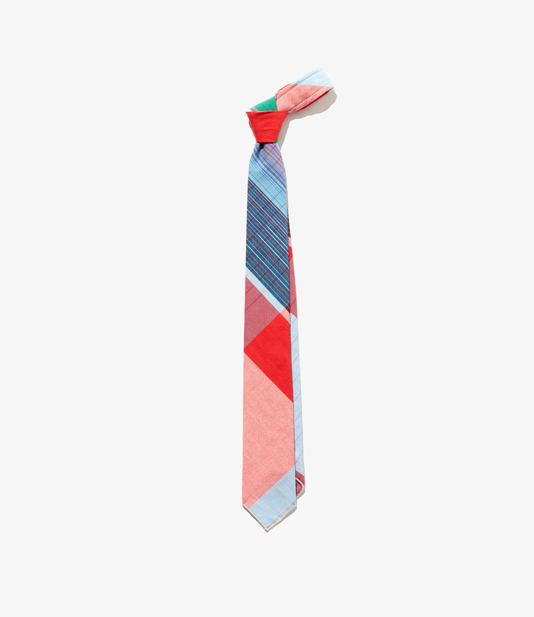 Narrow Tie – Multicolour Big Plaid