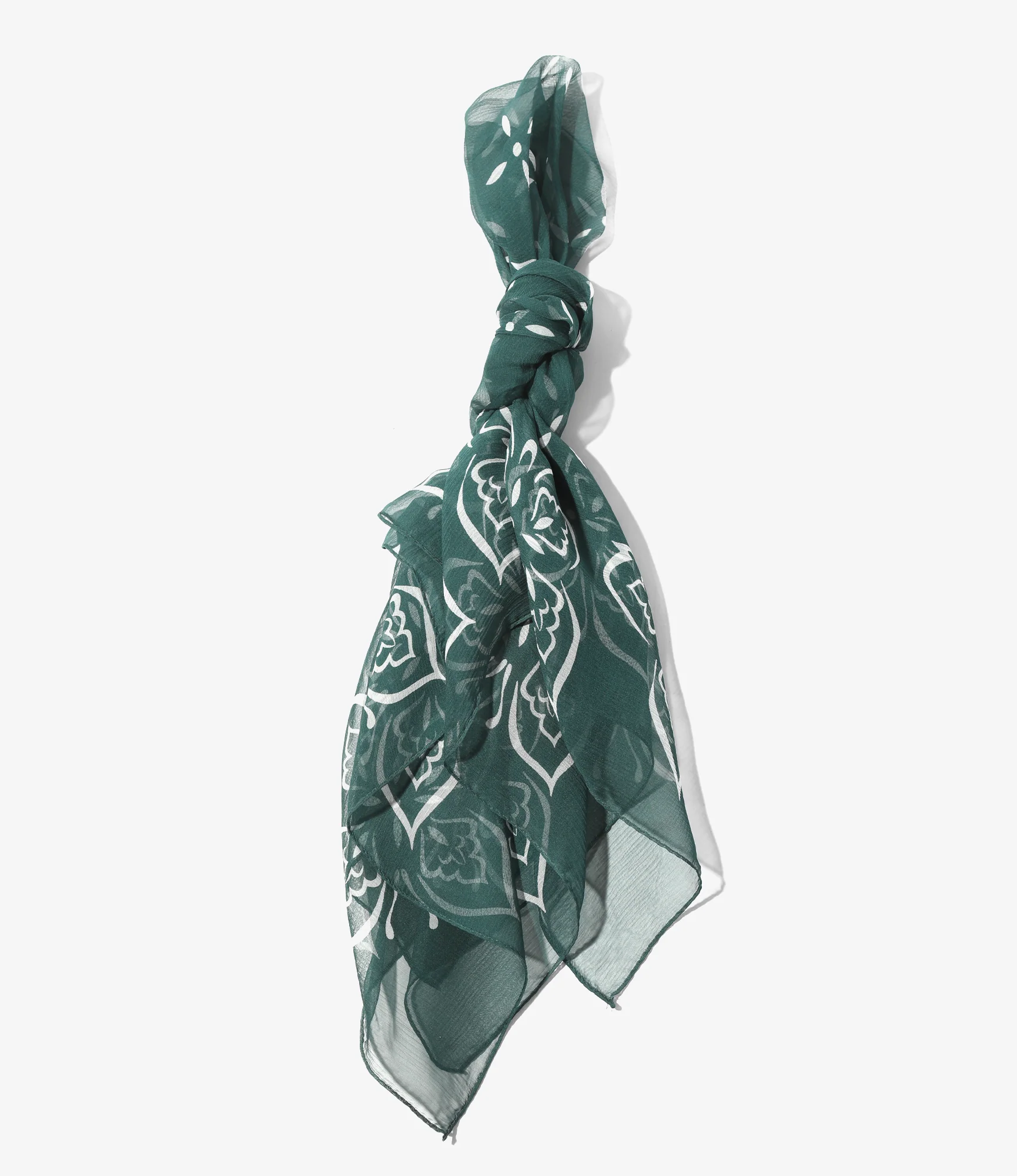 Silk Crepe Bandana Scarf - Image 3