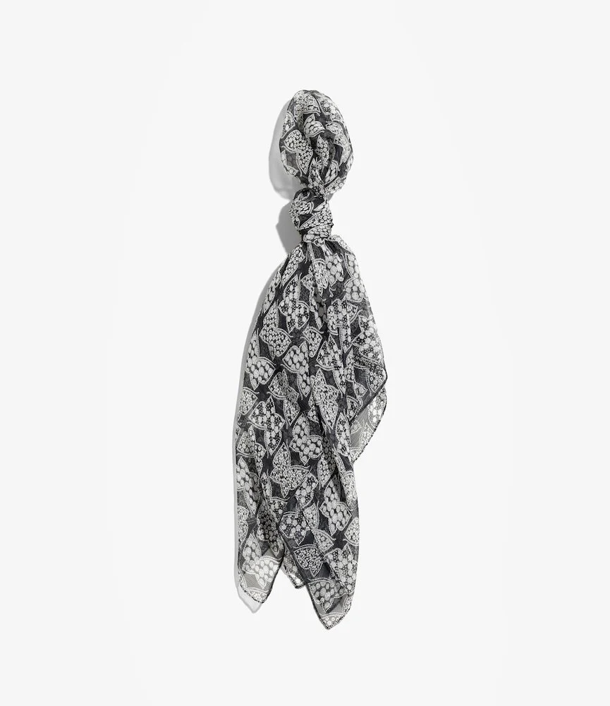 Silk Crepe Bandana Scarf - Image 4